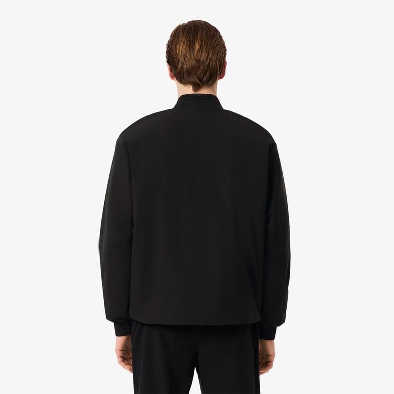 Erkek Hakim Yaka Siyah Bomber Ceket