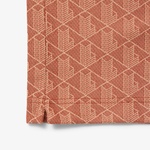 Erkek Classic Fit Monogram Kırmızı Polo