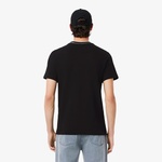 Erkek Regular Fit Bisiklet Yaka Siyah T-Shirt