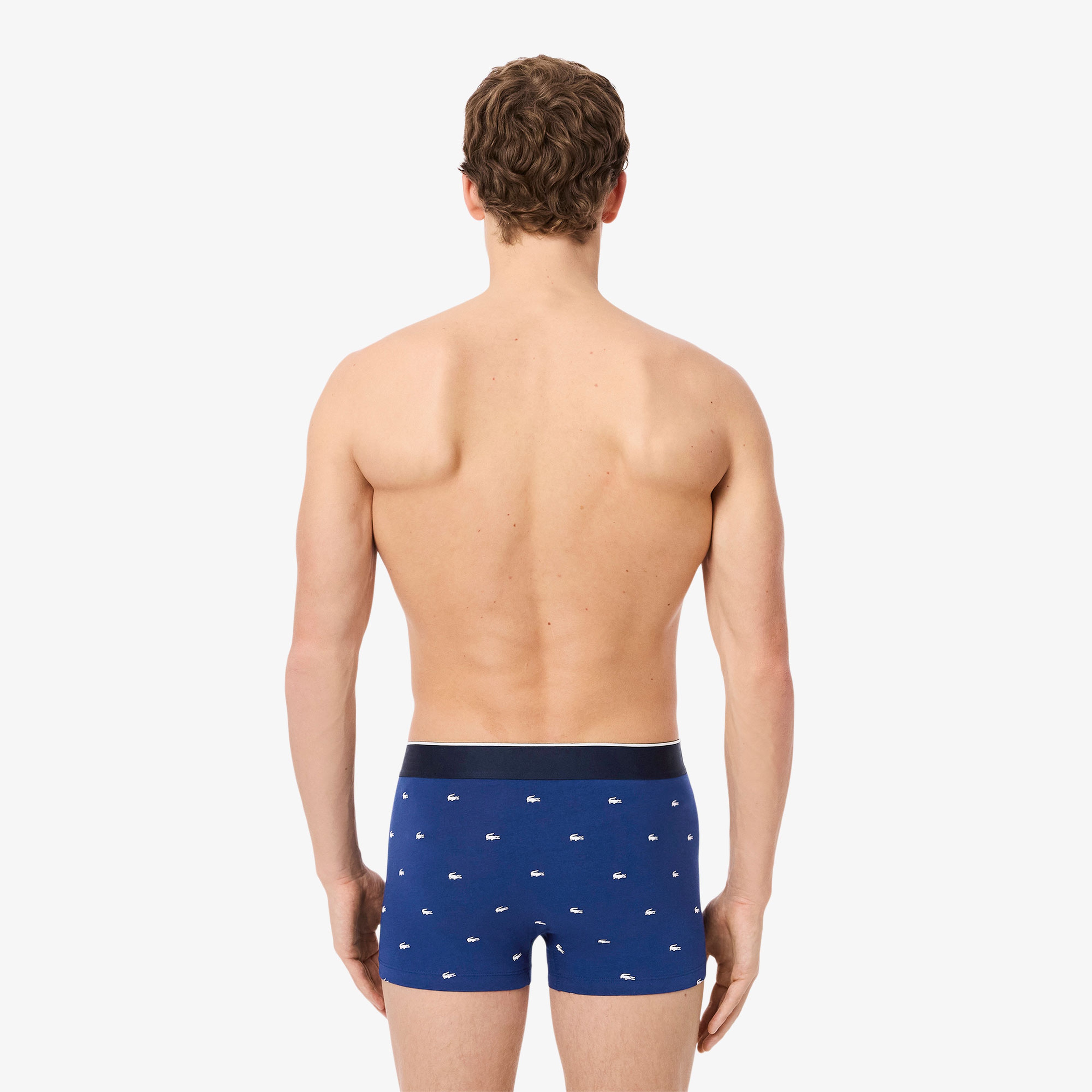 Erkek Desenli 3'lü Renkli Boxer