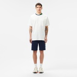 Erkek Regular Fit Baskılı Lacivert Şort