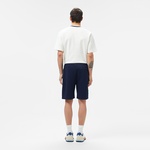 Erkek Regular Fit Baskılı Lacivert Şort