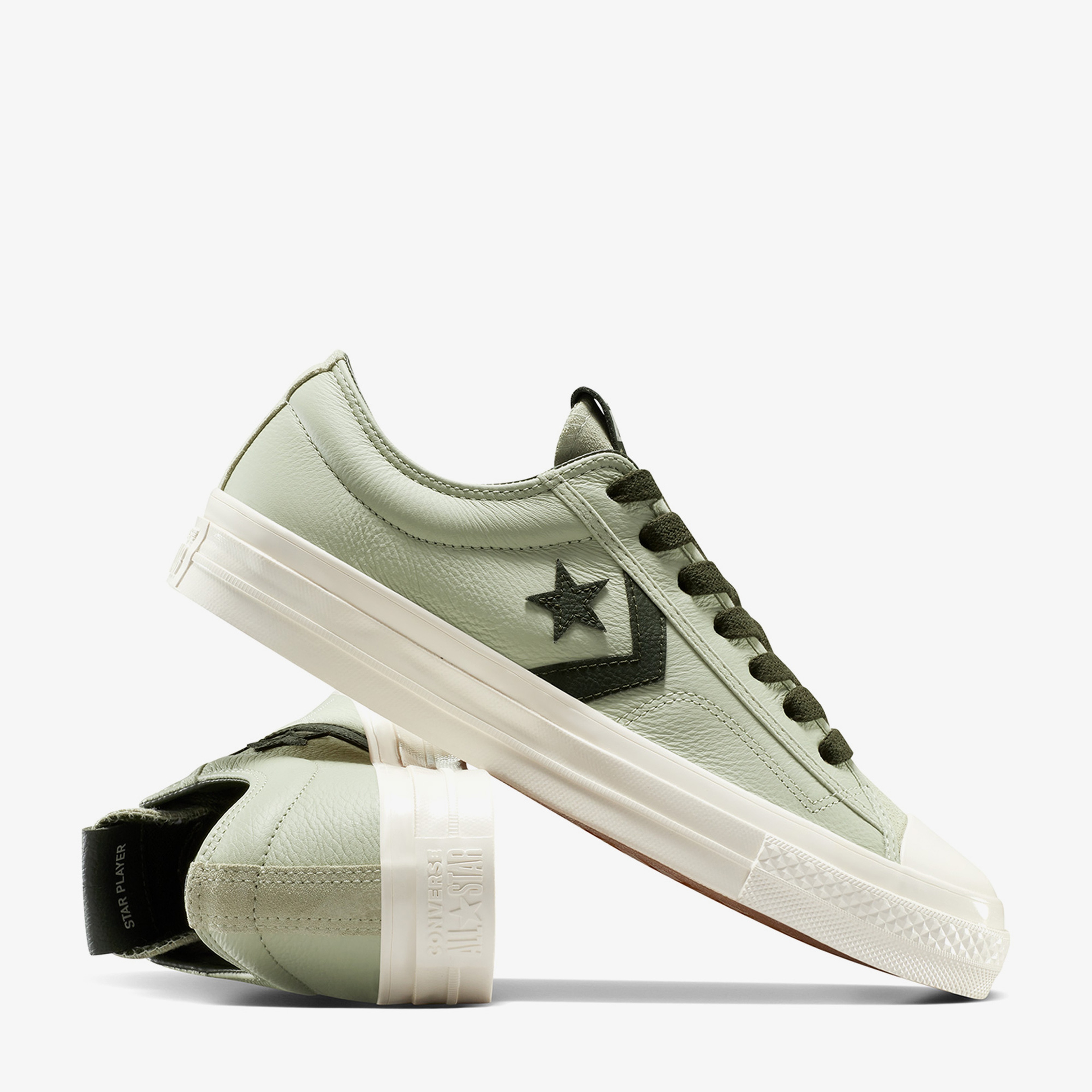 Converse Star Player 76 Unisex Yeşil Deri Sneaker