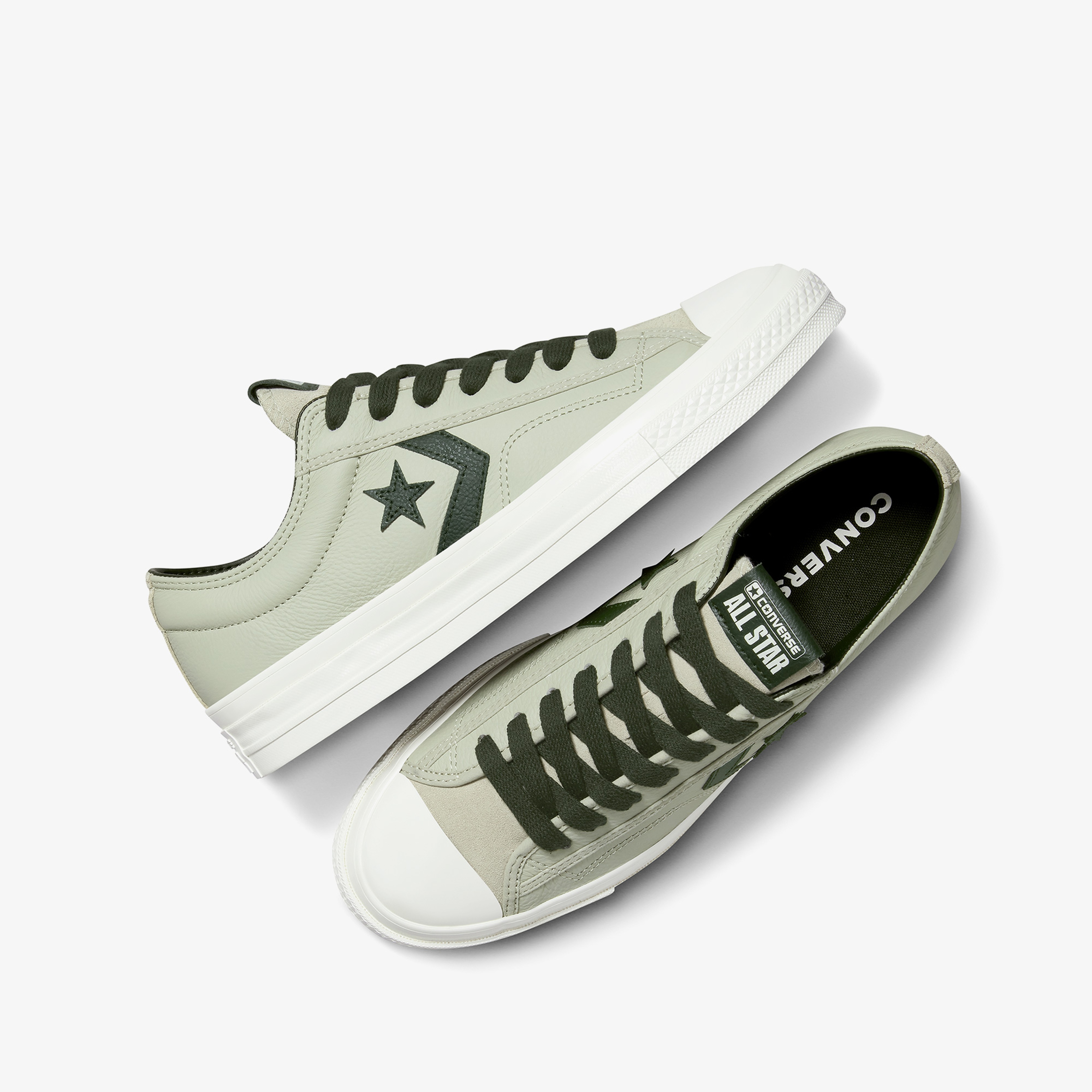 Converse Star Player 76 Unisex Yeşil Deri Sneaker