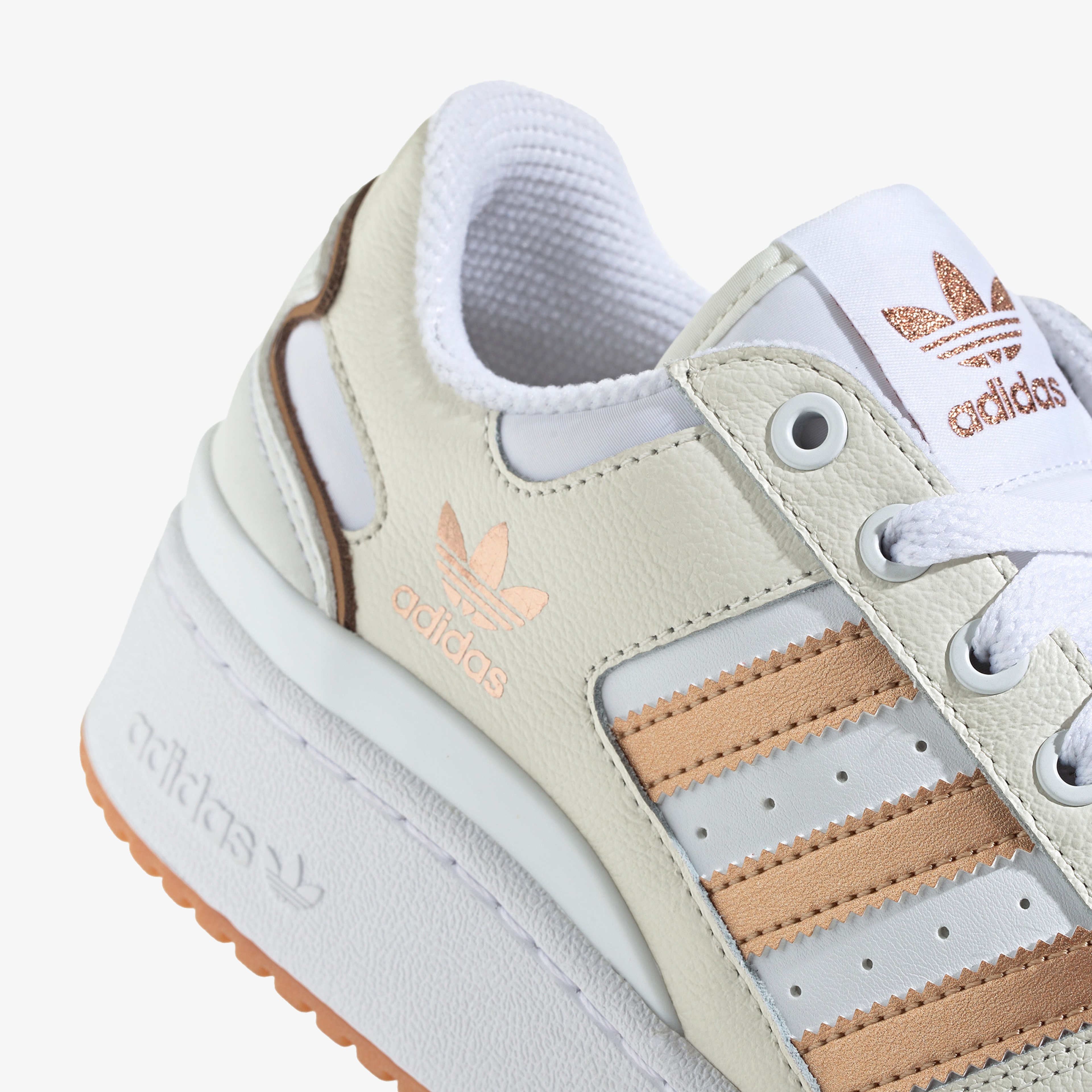 adidas Forum Bold Stripes Kadın Krem Spor Ayakkabı