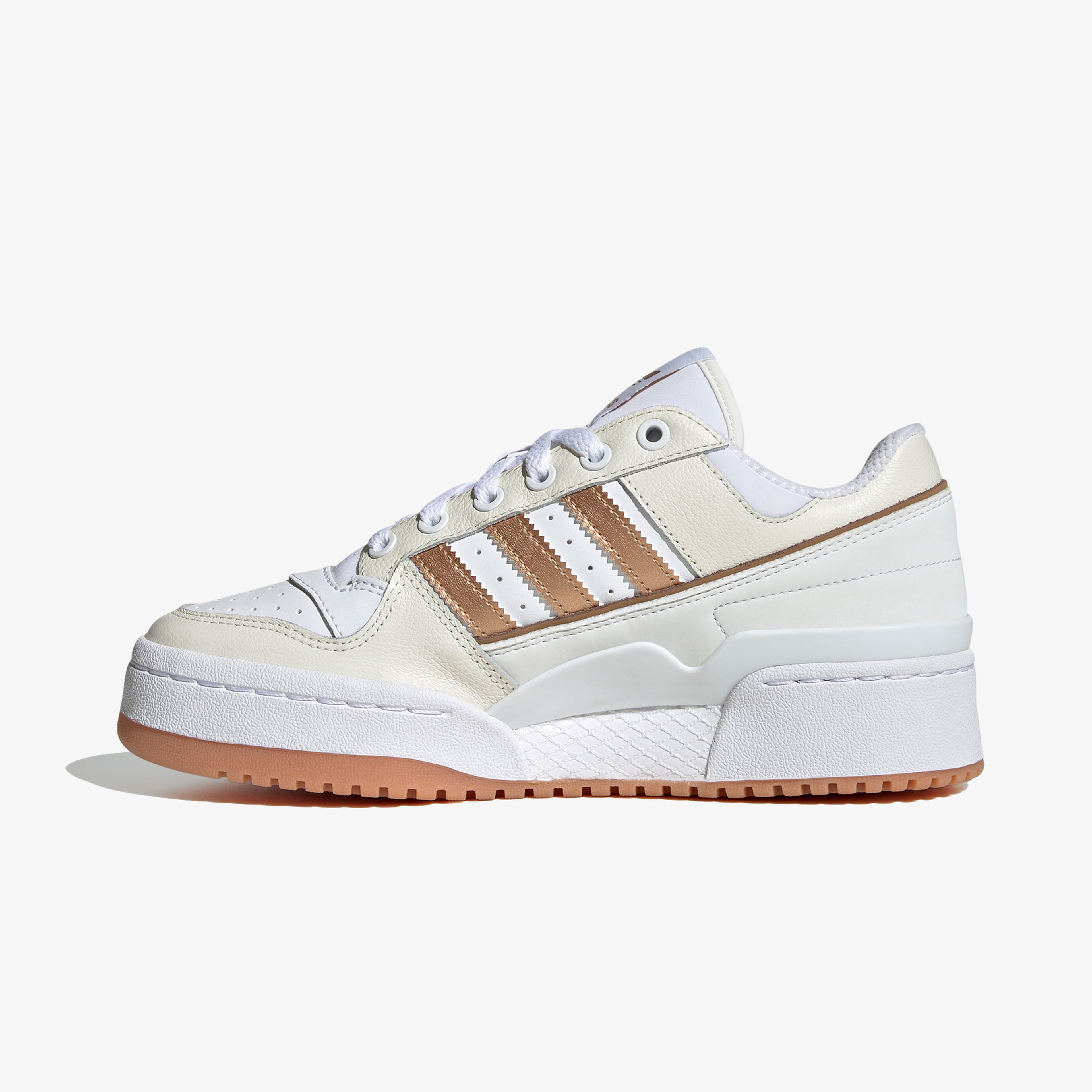 adidas Forum Bold Stripes Kadın Krem Spor Ayakkabı