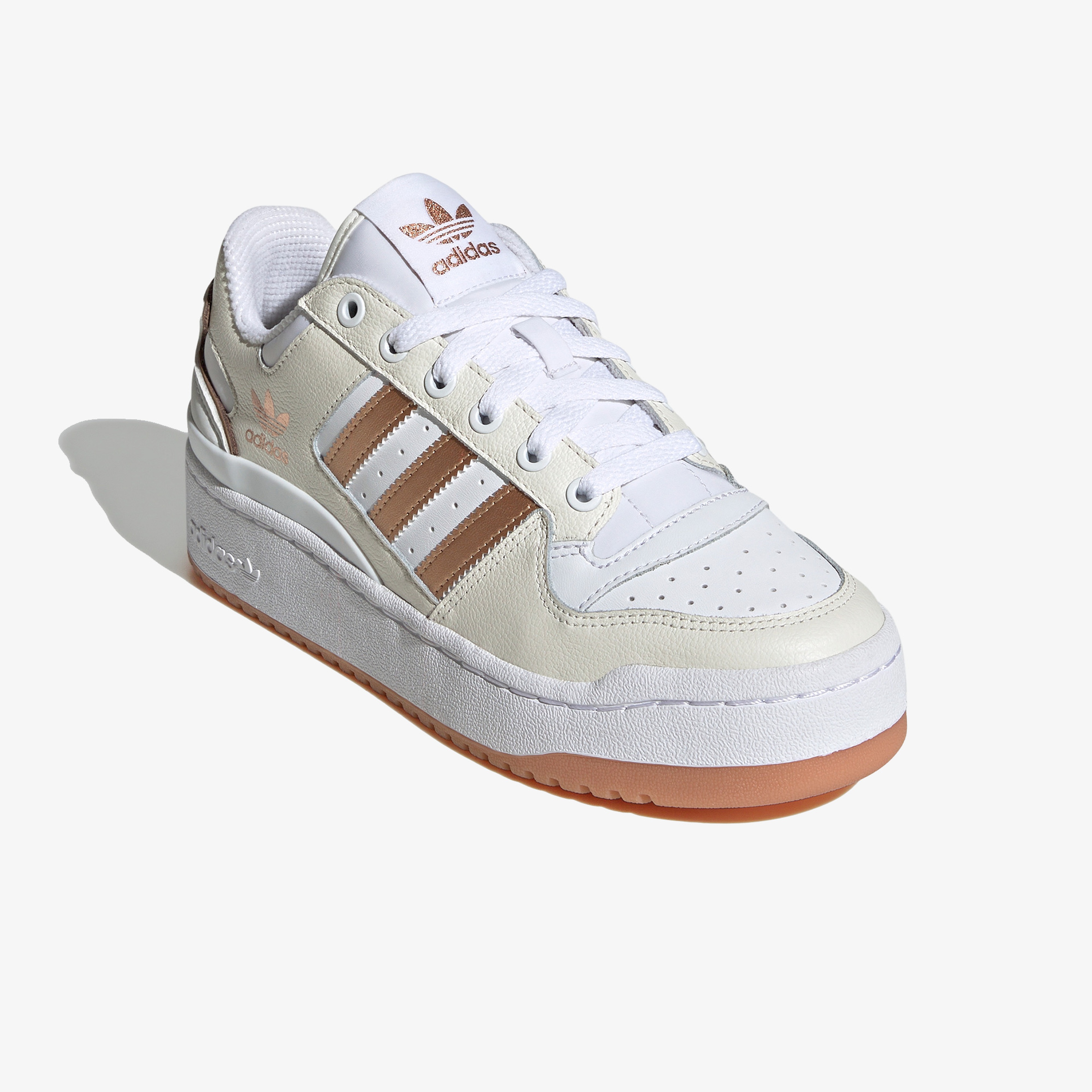 adidas Forum Bold Stripes Kadın Krem Spor Ayakkabı