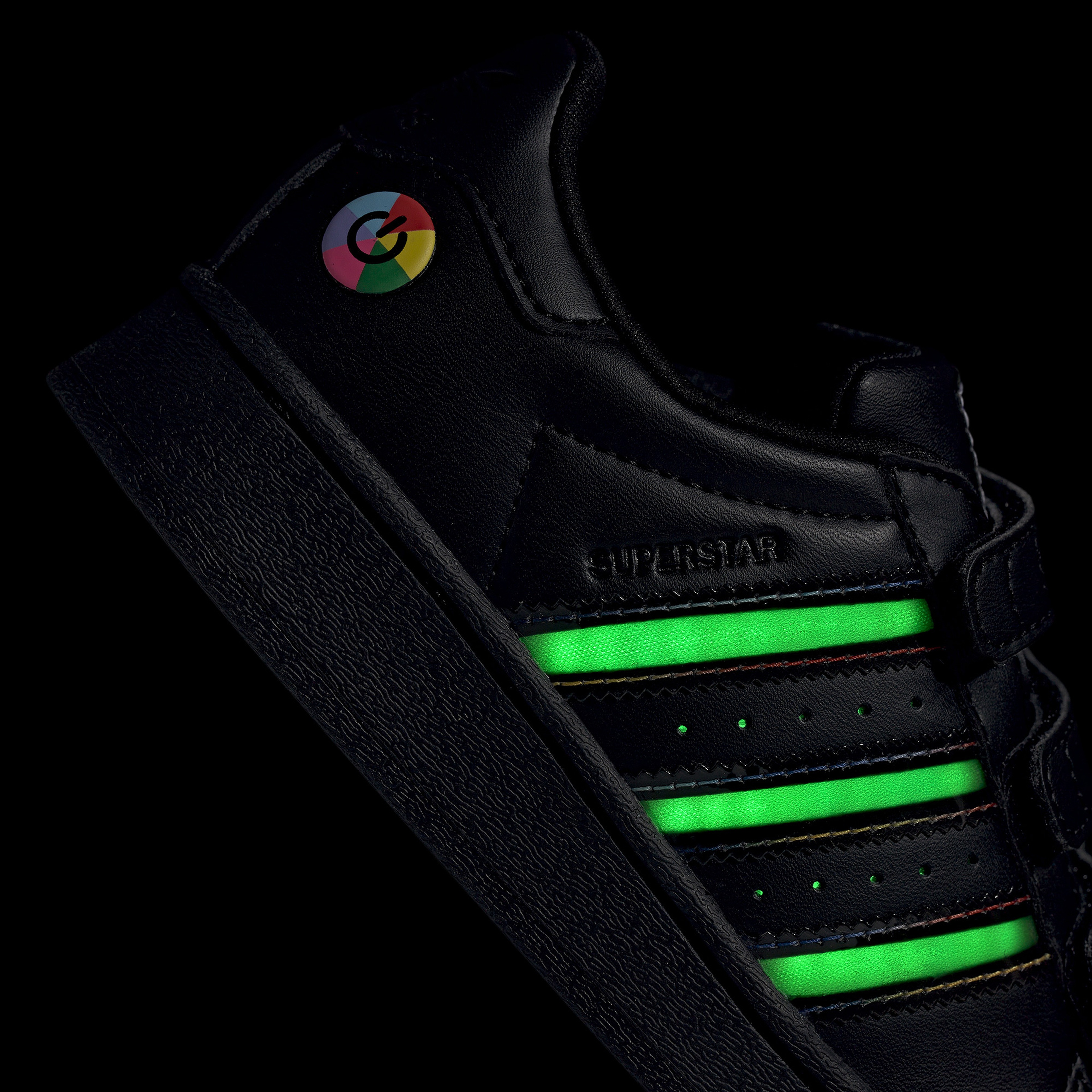 adidas Superstar Led Lights Cf Çocuk Siyah Spor Ayakkabı