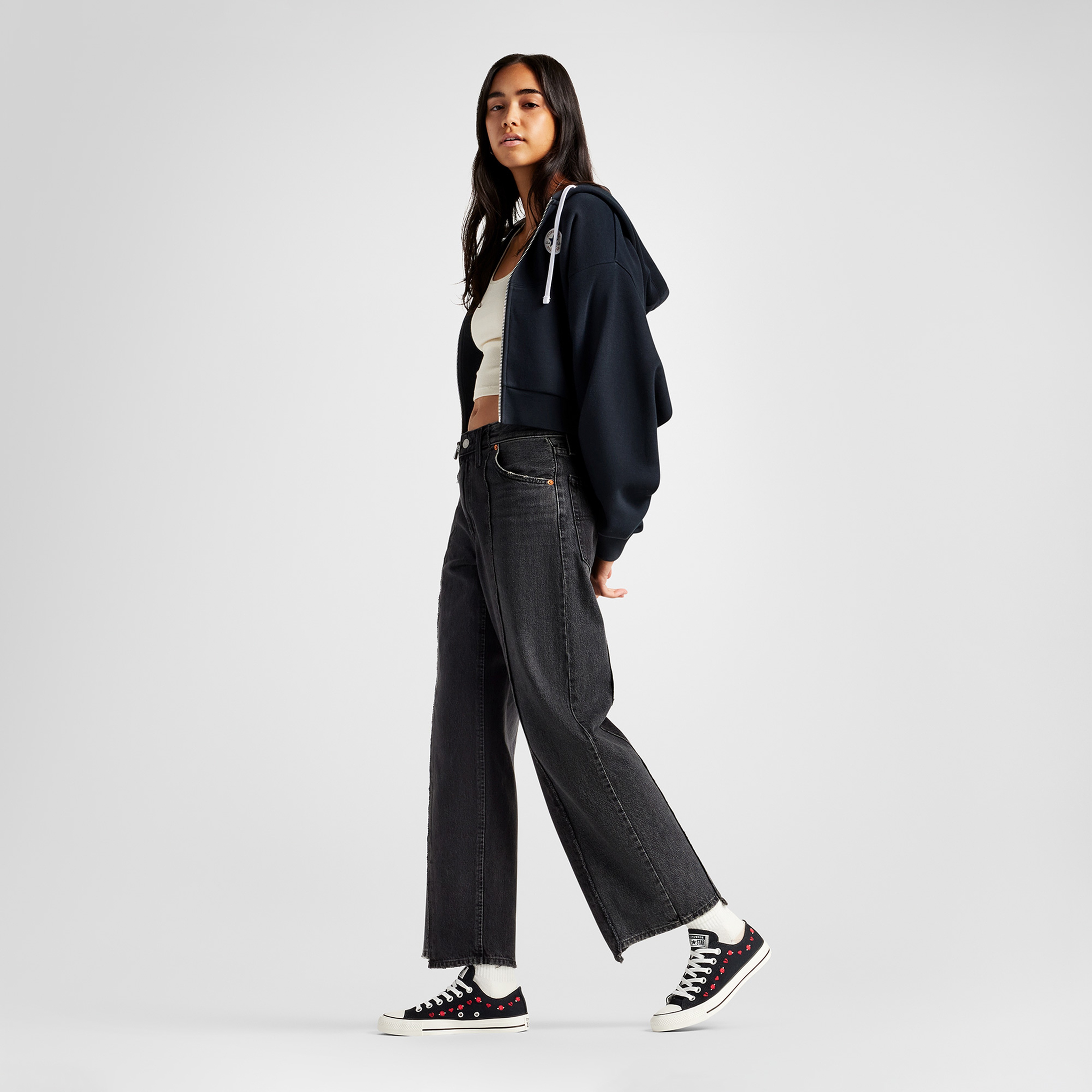 Converse Chuck Taylor All Star Roses Unisex Siyah Sneaker