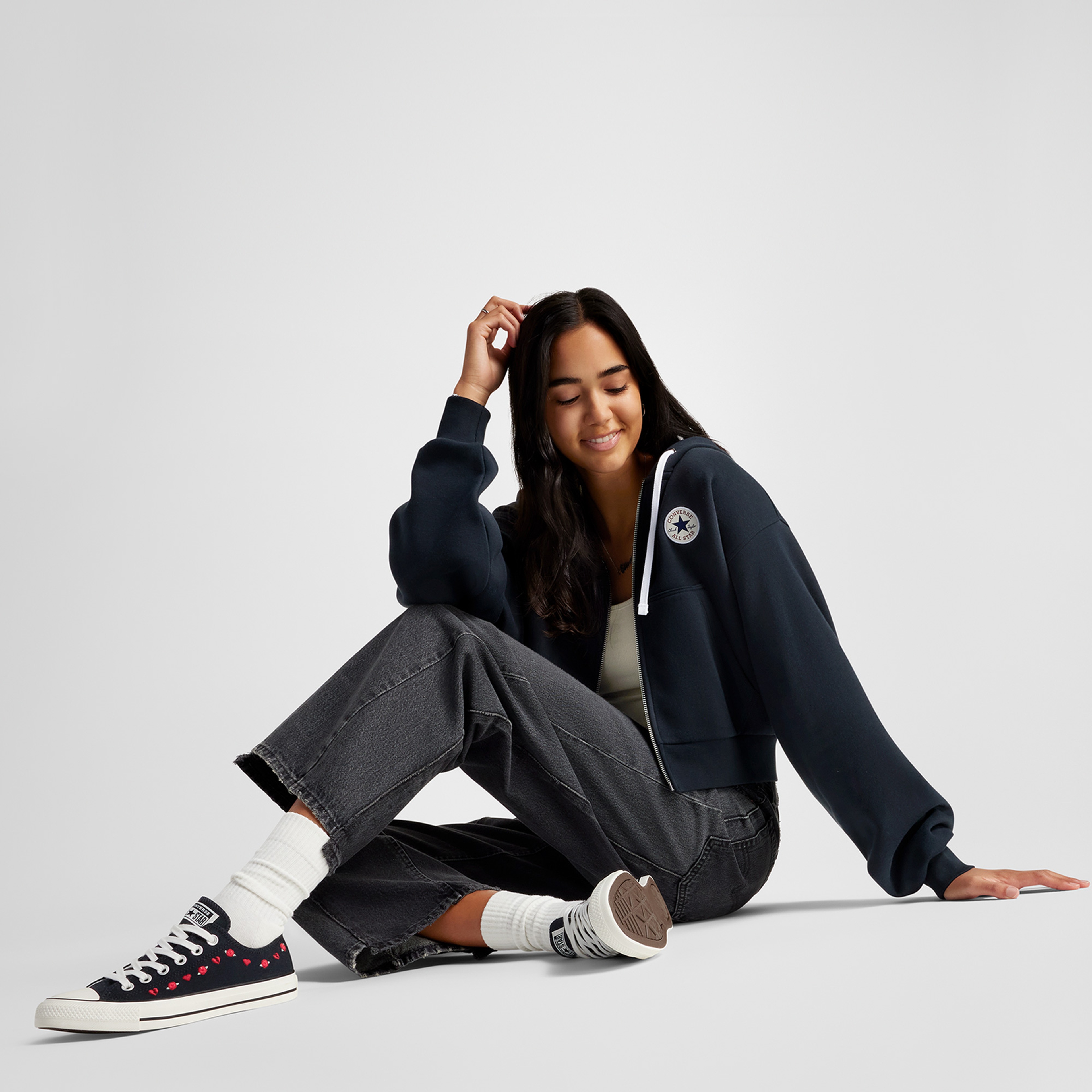 Converse Chuck Taylor All Star Roses Unisex Siyah Sneaker