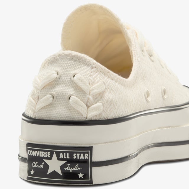 Converse Chuck 70 Crafted Laces Unisex Krem Sneaker - Görsel 9