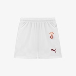 Puma Galatasaray 2024-25 Deplasman Çocuk Beyaz Futbol Şortu