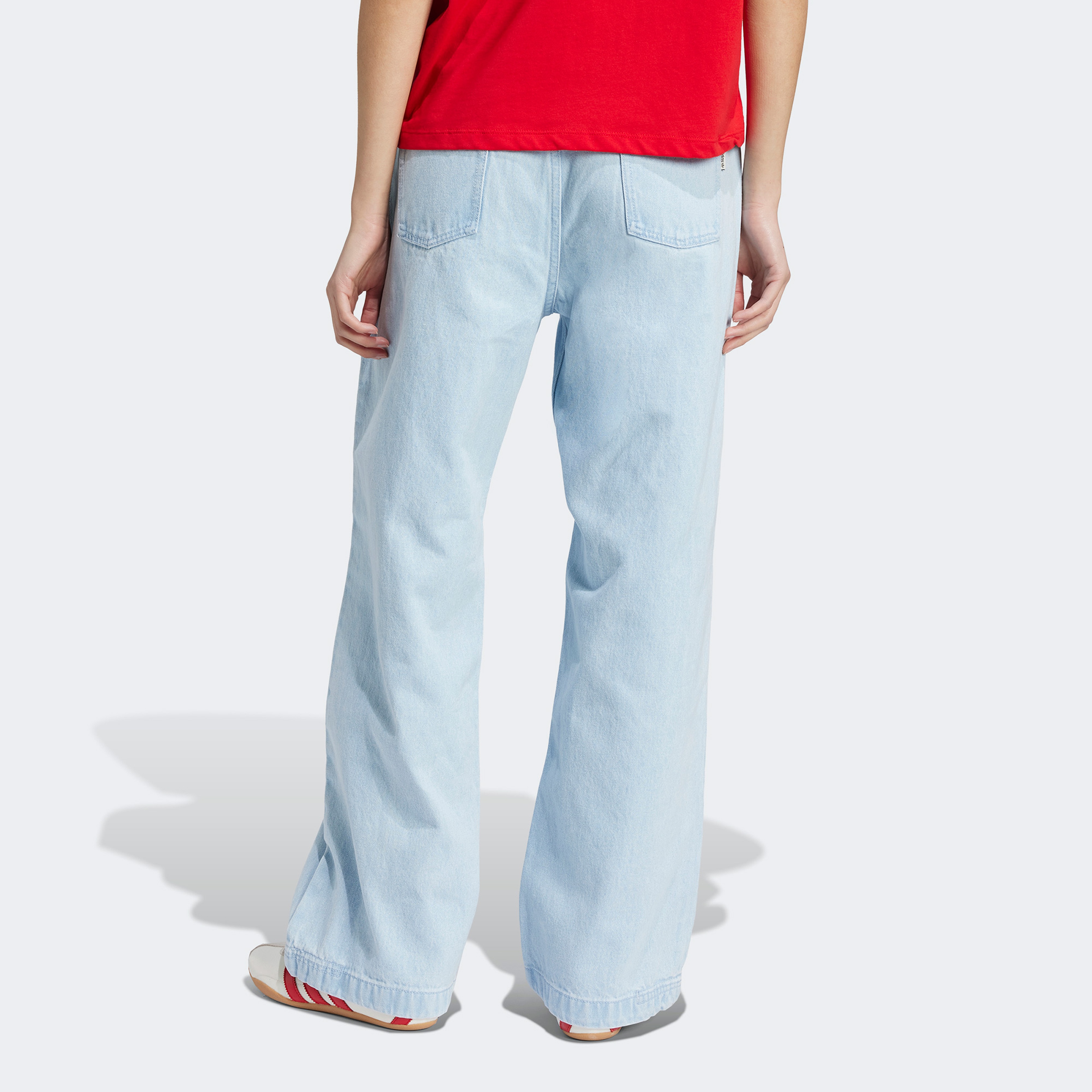 adidas Premium Essentials Denim Kadın Mavi Pantolon