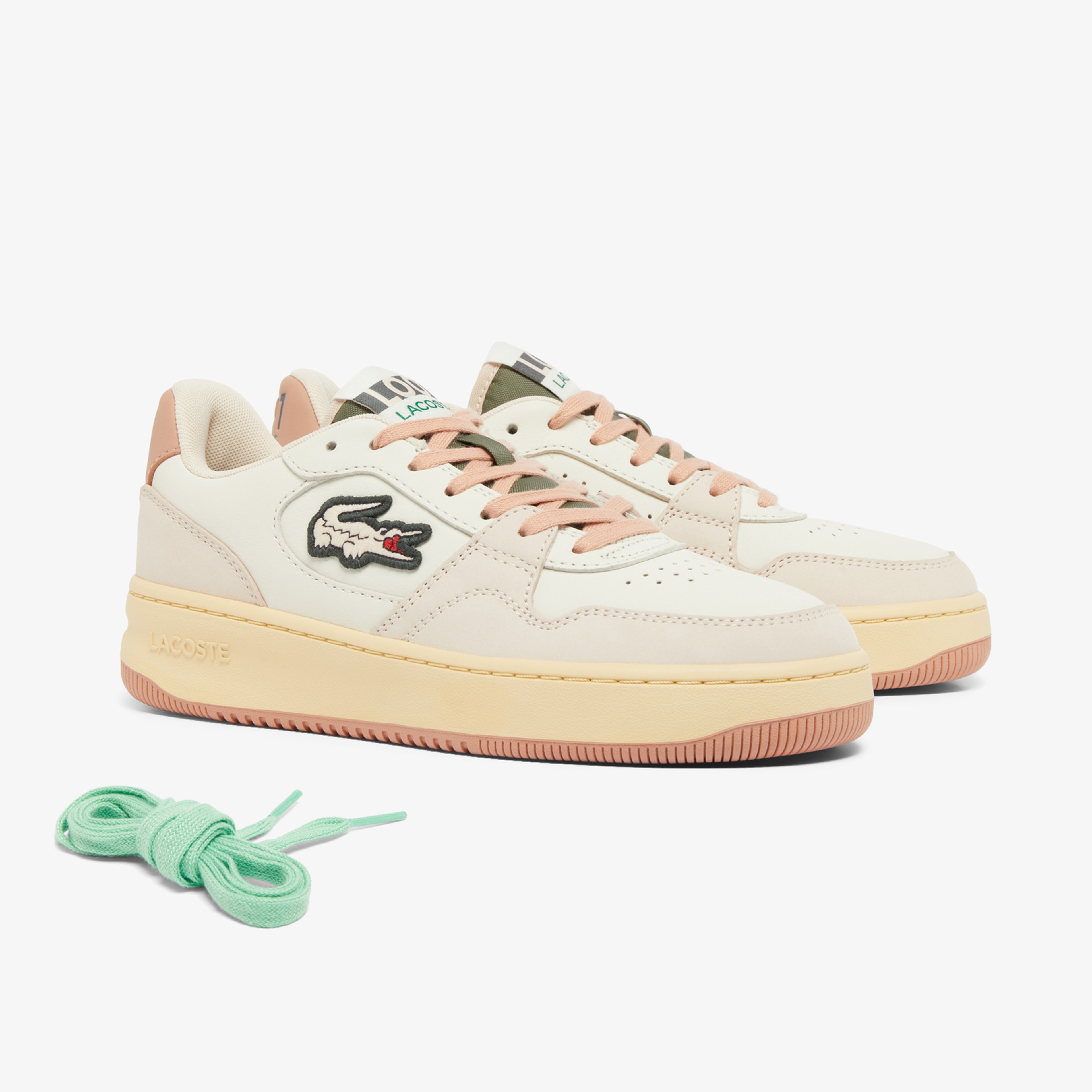 Lacoste L001 Court Kadın Krem Sneaker