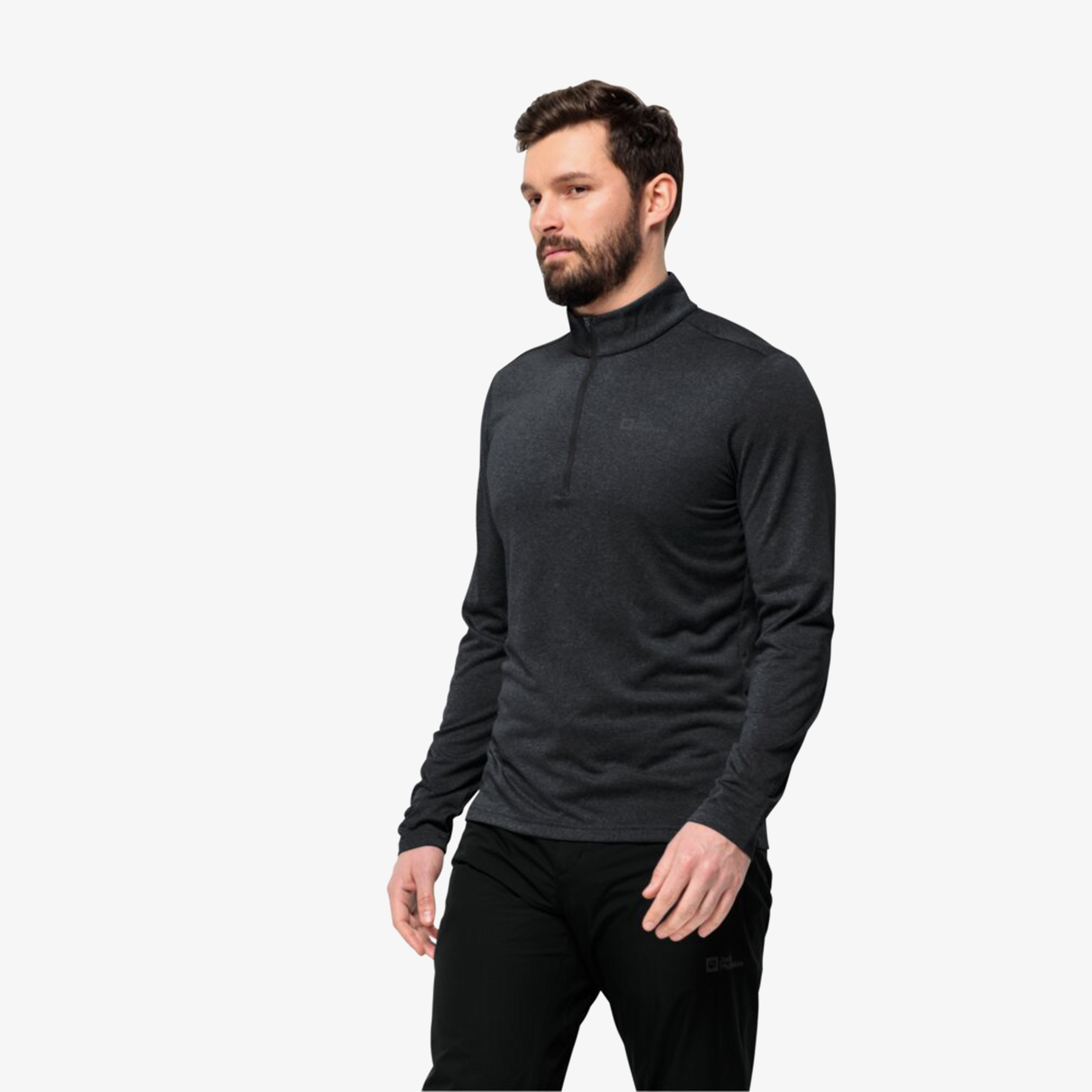 Jack Wolfskin Erkek Gri Polar