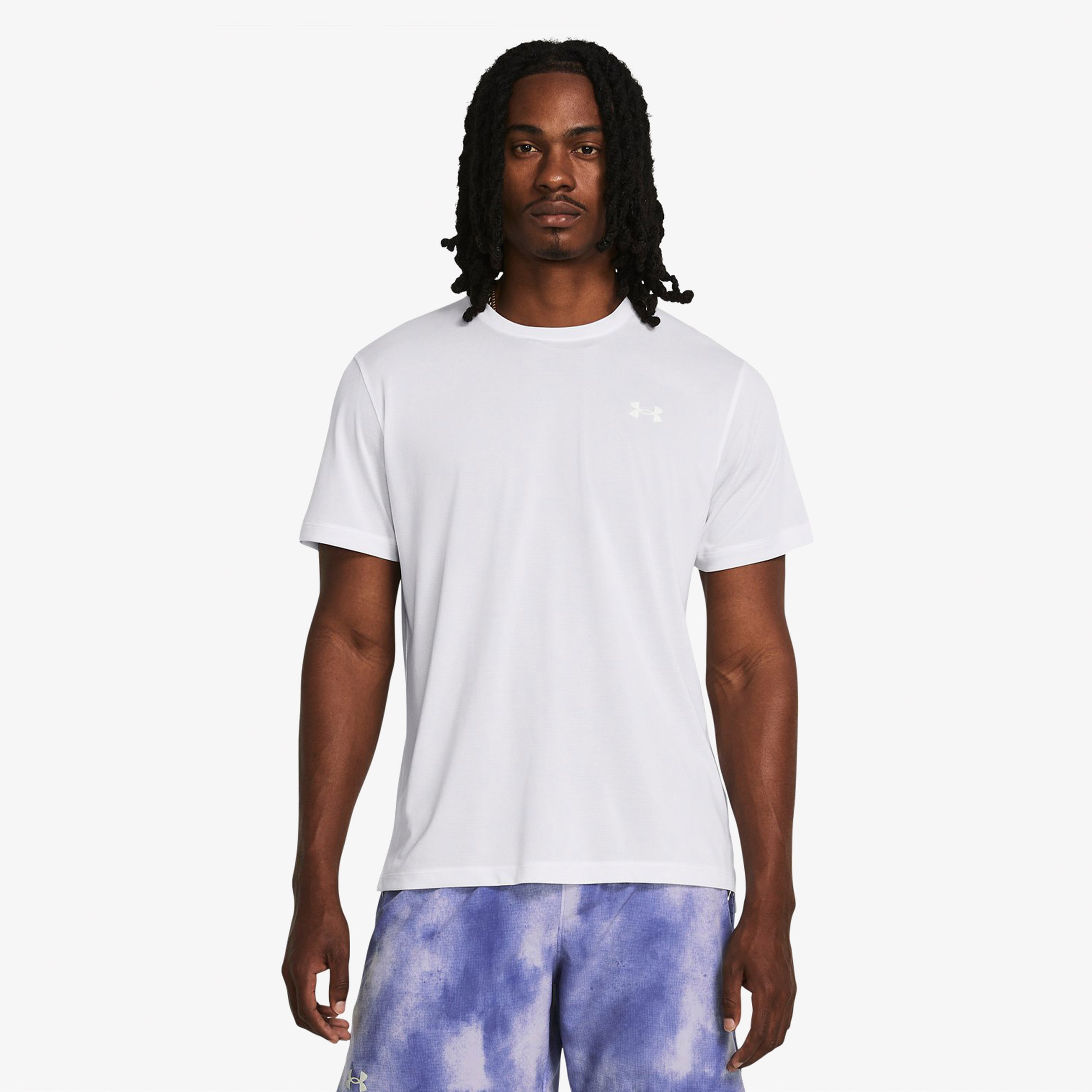 Under Armour Launch Erkek Beyaz Antrenman T-Shirt