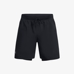 Under Armour Launch 7 inch 2in 1 Erkek Siyah Antrenman Şortu