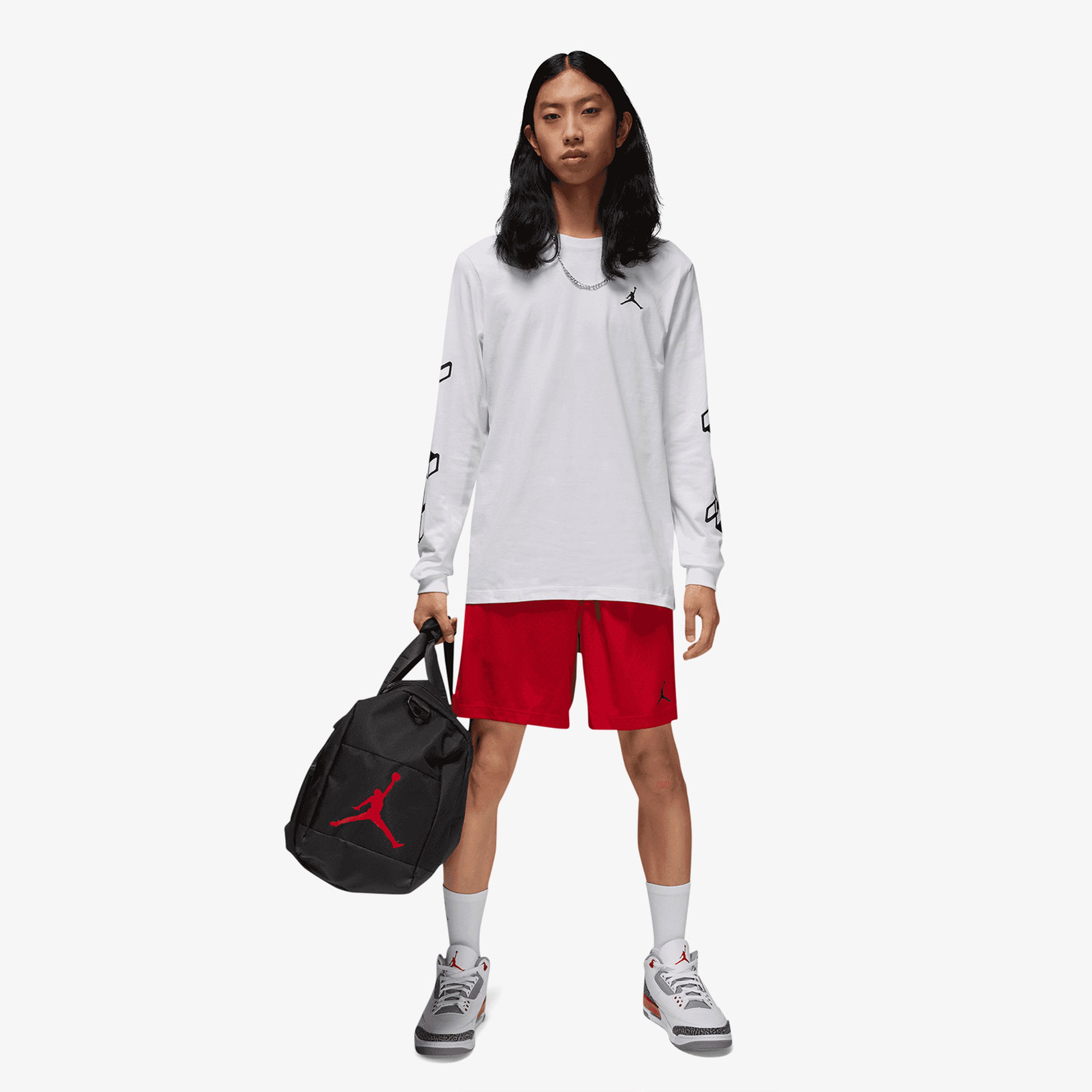 Jordan Unisex Siyah Spor Çantası