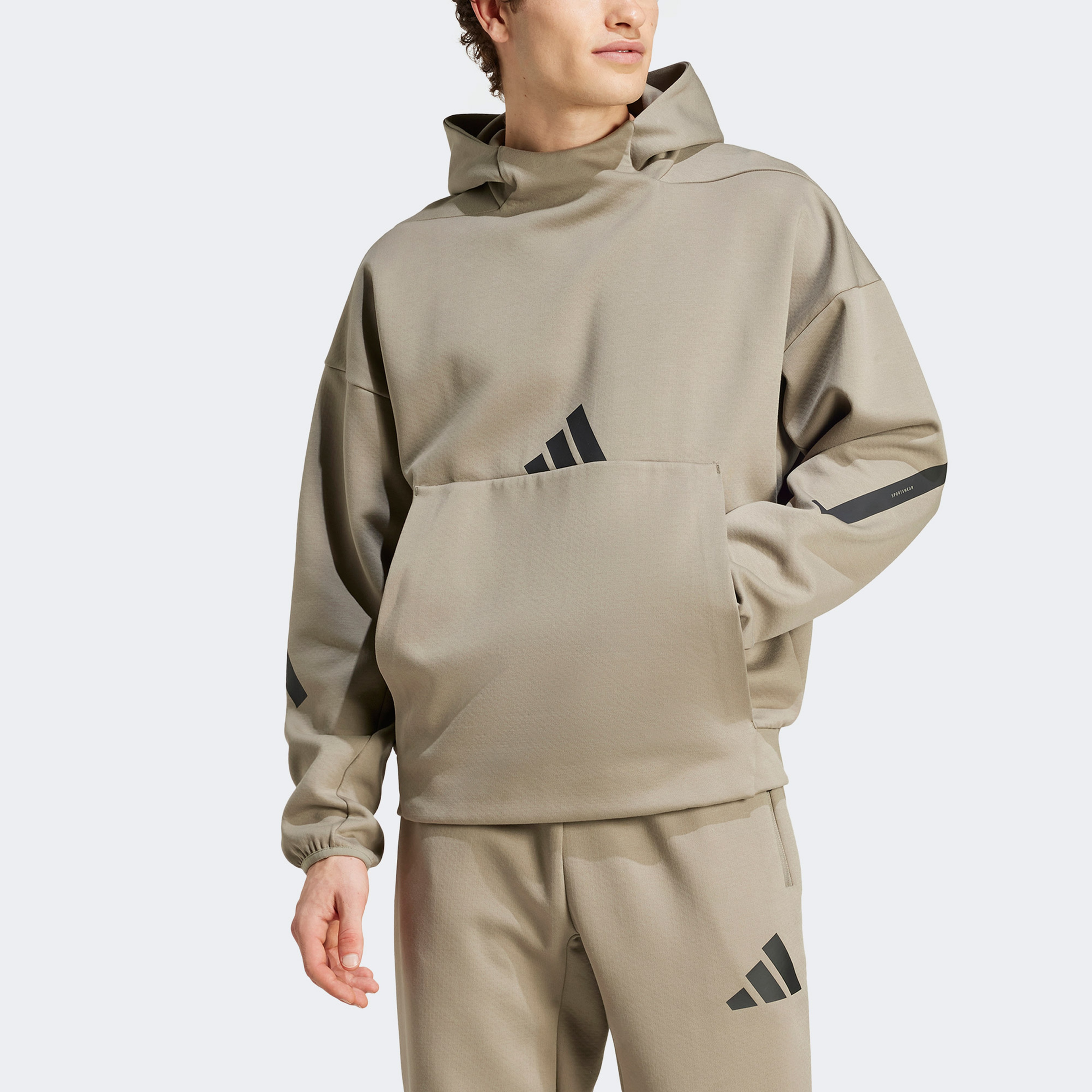 adidas ZNE Erkek Yeşil Günlük Sweatshirt
