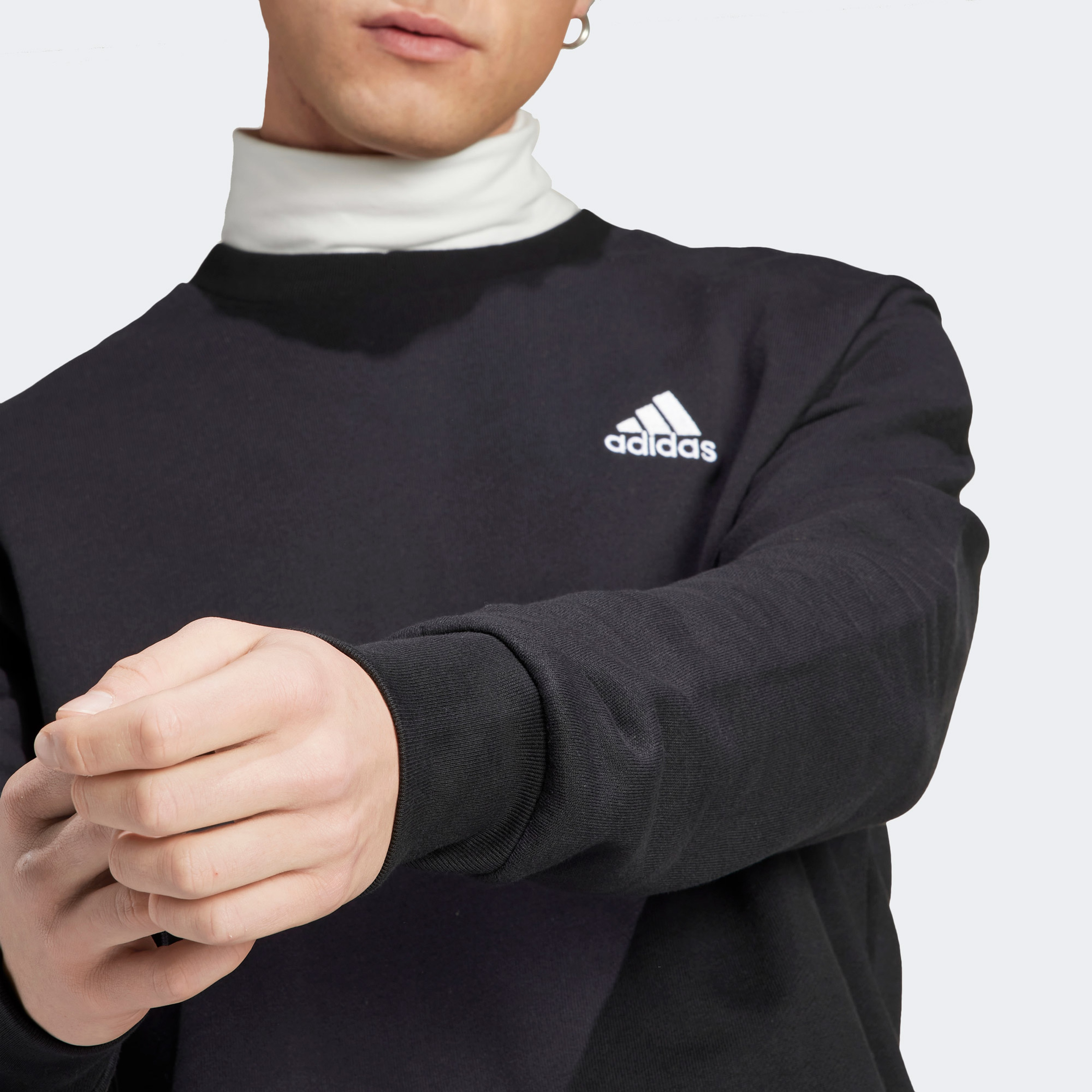 Adidas Erkek Siyah Sweatshirt