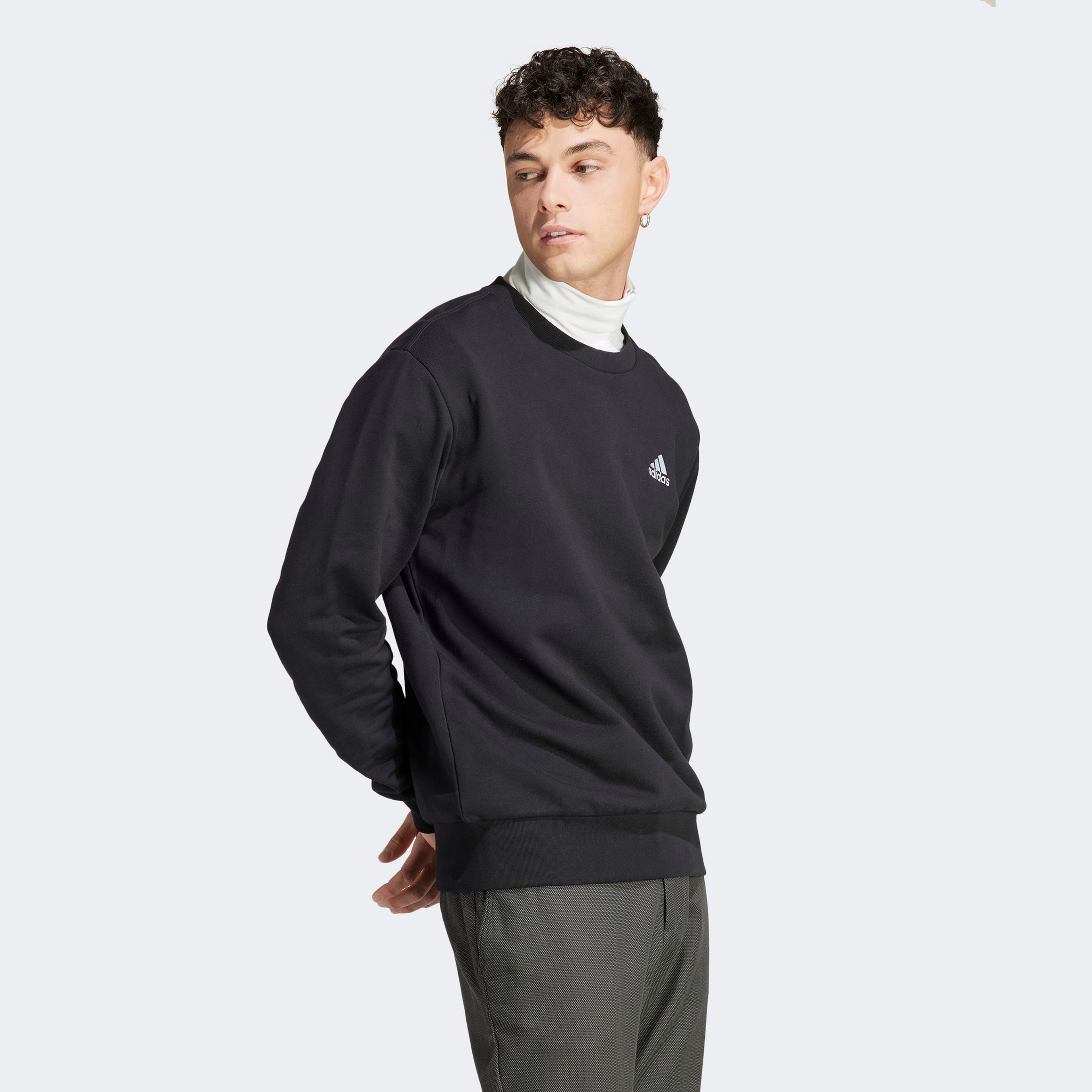 Adidas Erkek Siyah Sweatshirt