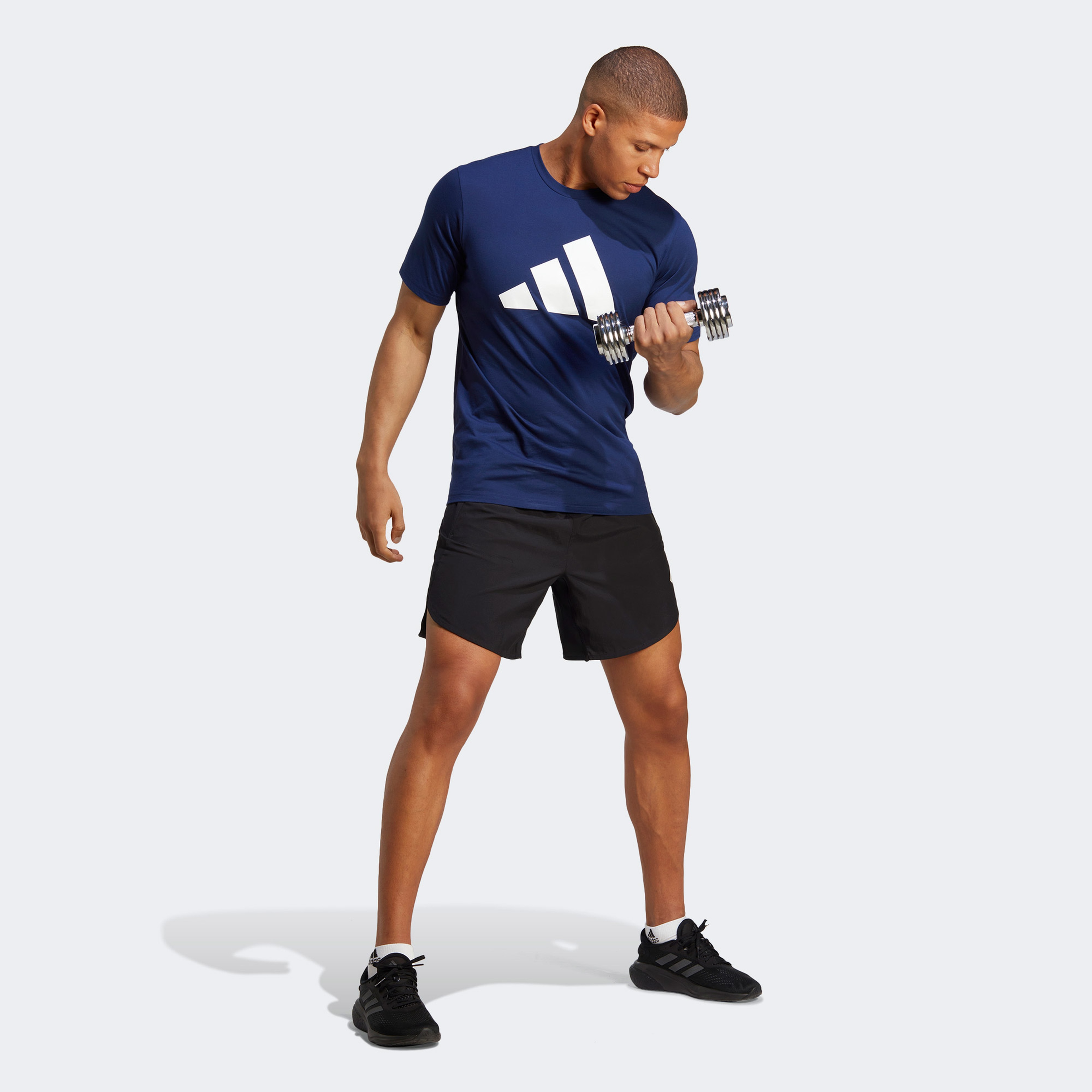Adidas Erkek Mavi T-Shirt
