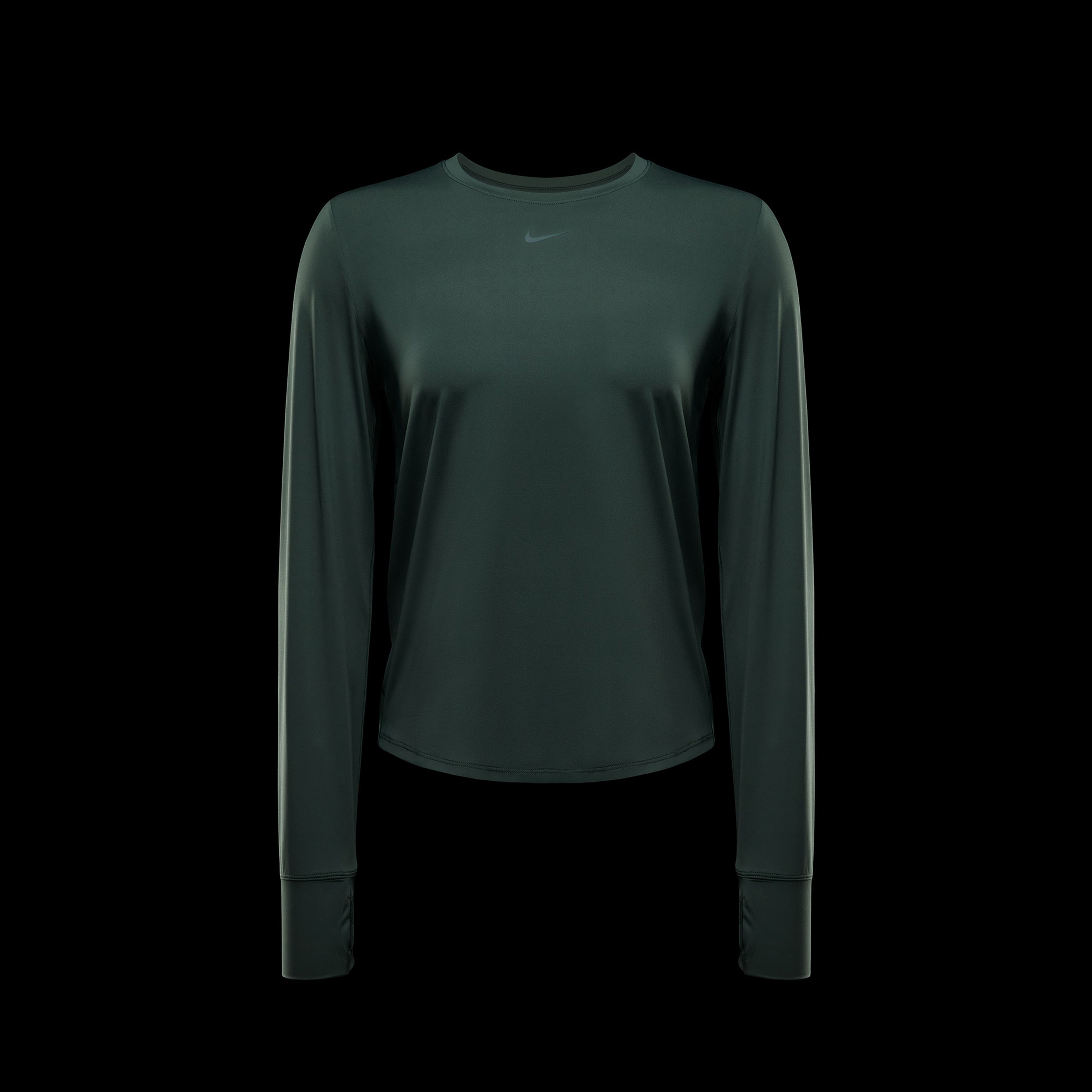 Nike One Classic Dri-Fit Kadın Yeşil Uzun Kollu Üst