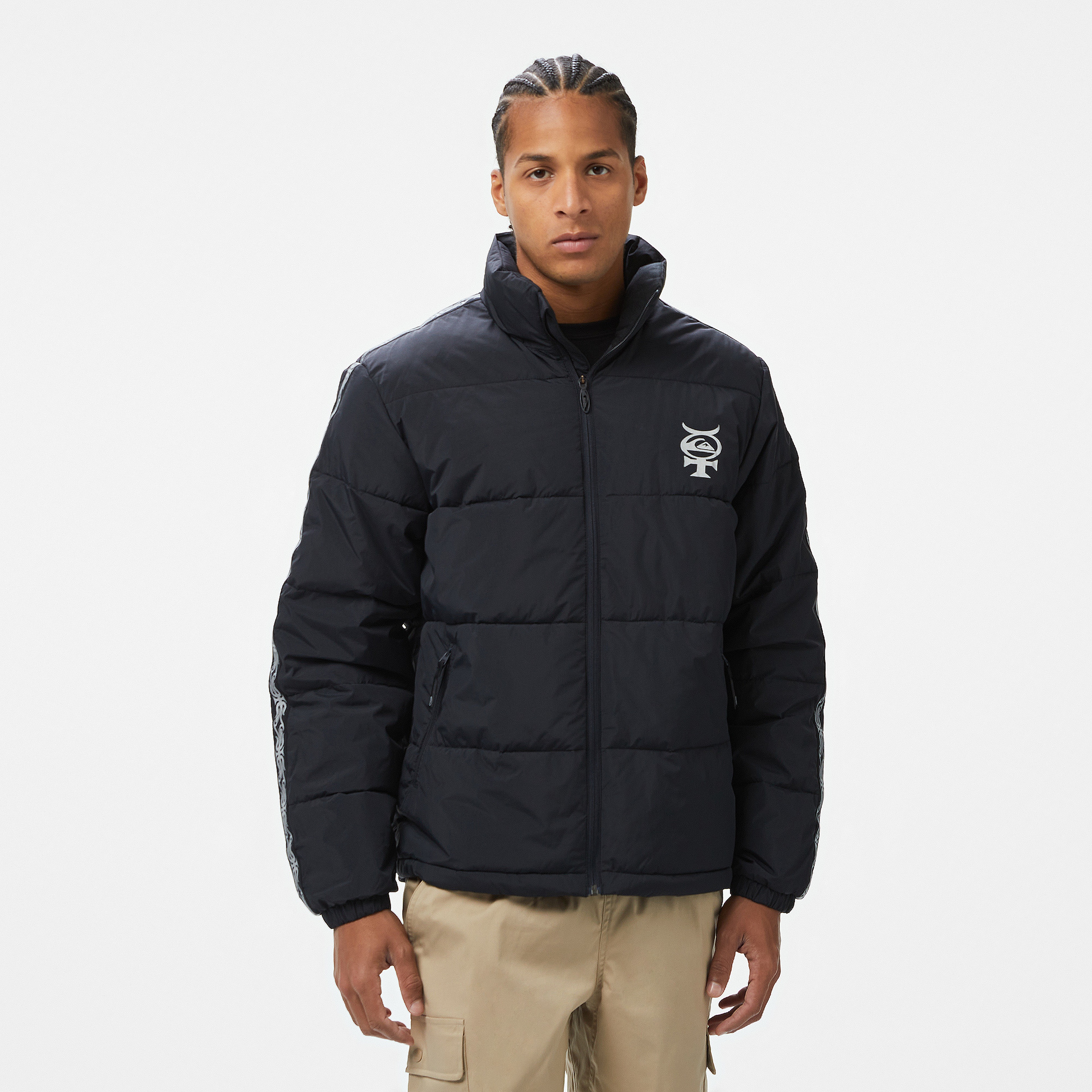 Quiksilver Puff The Dragon Erkek Siyah Mont