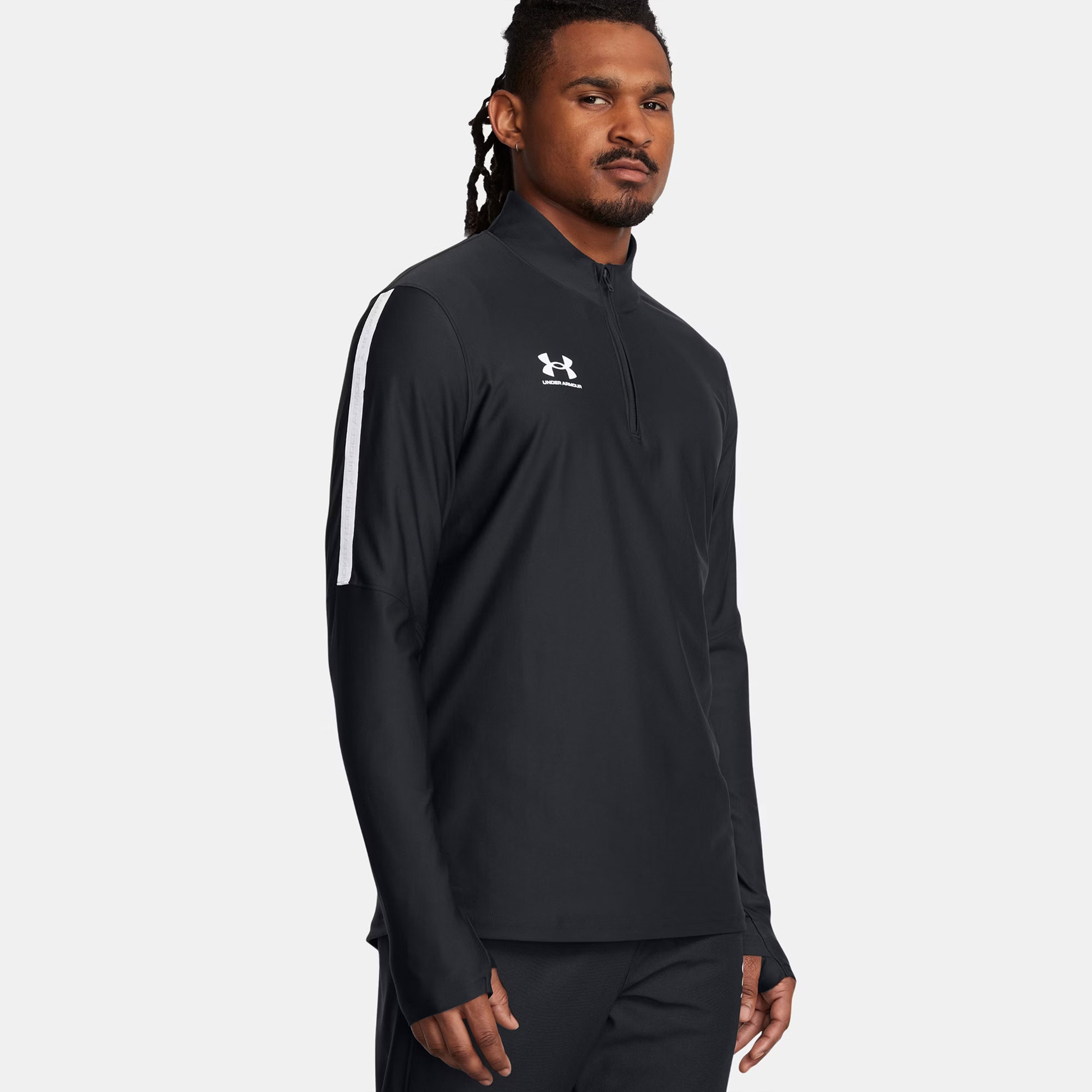 Under Armour Challenger Pro 1/4 Zip Erkek Siyah Antrenman Üstü