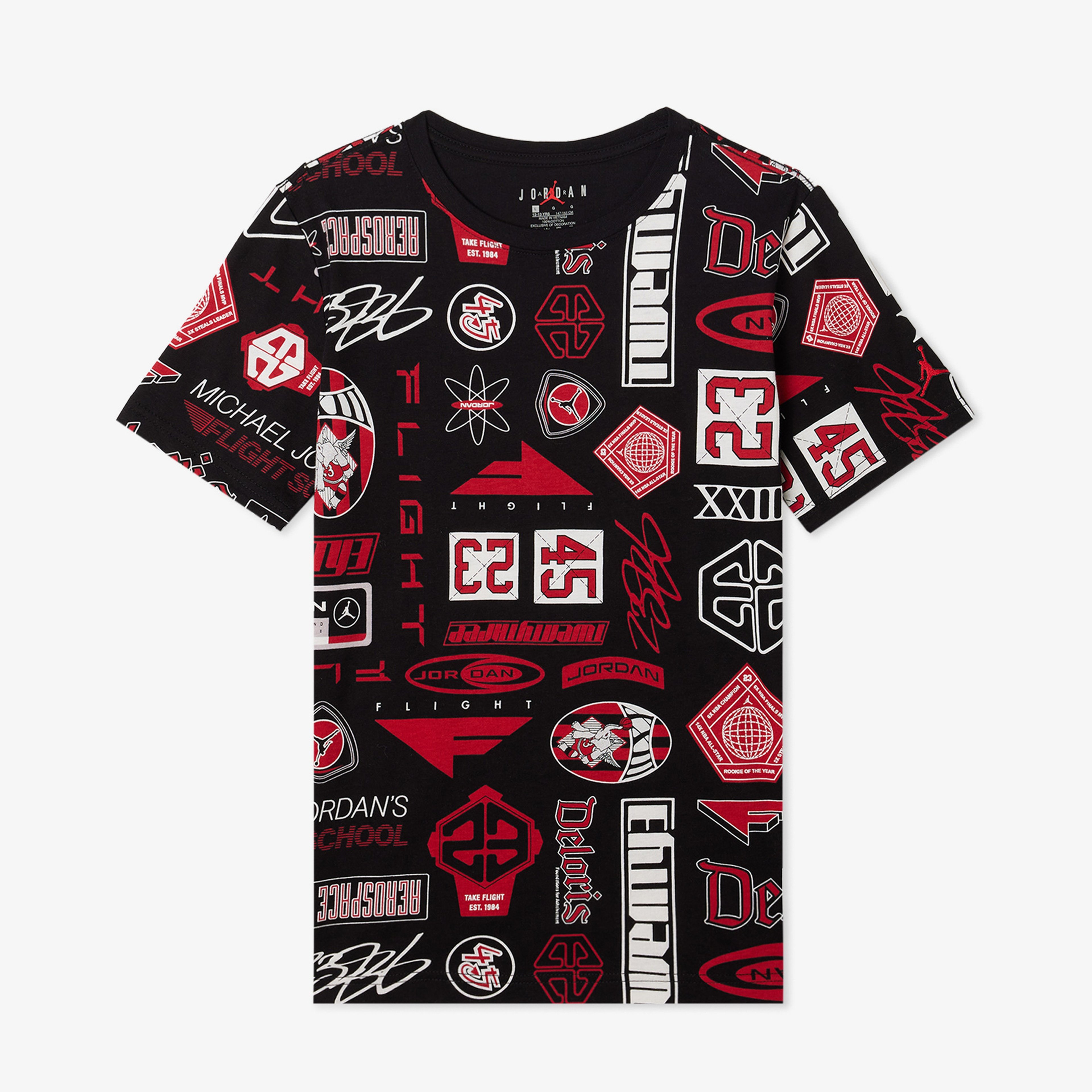 Jordan Essentials Printed Çocuk Siyah T-Shirt