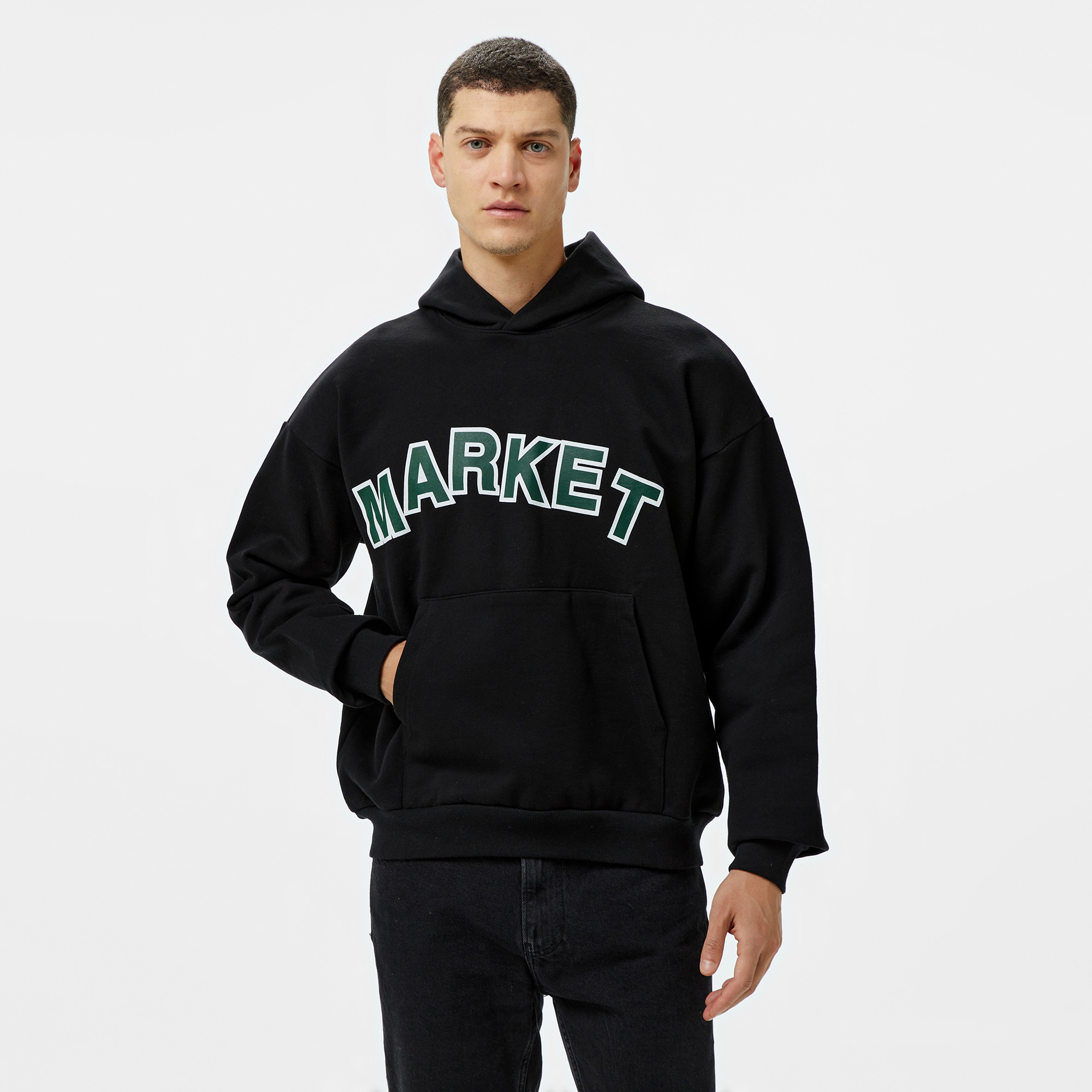 Market Expansion Pack  Erkek Siyah Hoodie