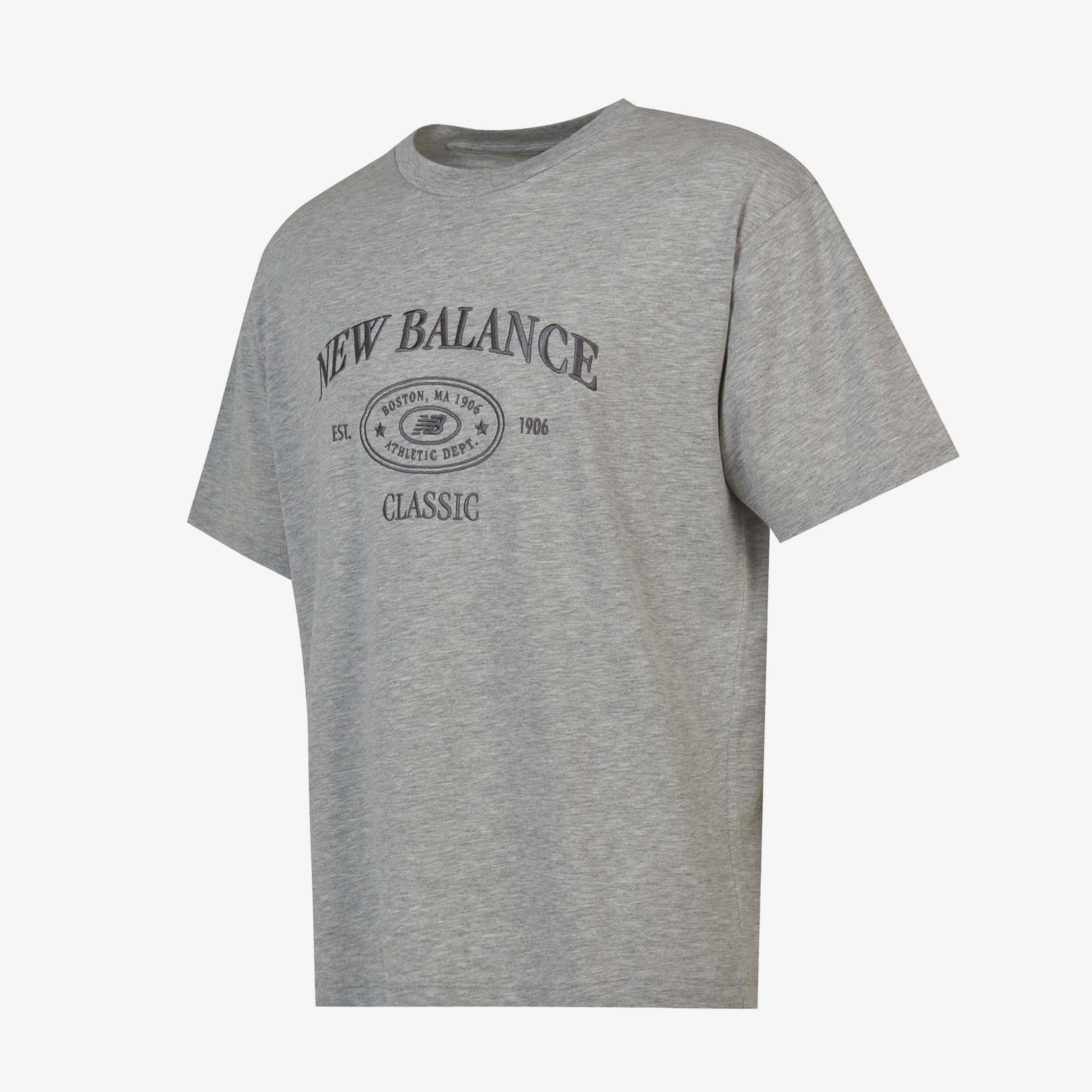 New Balance Lifestyle Erkek Gri T-Shirt