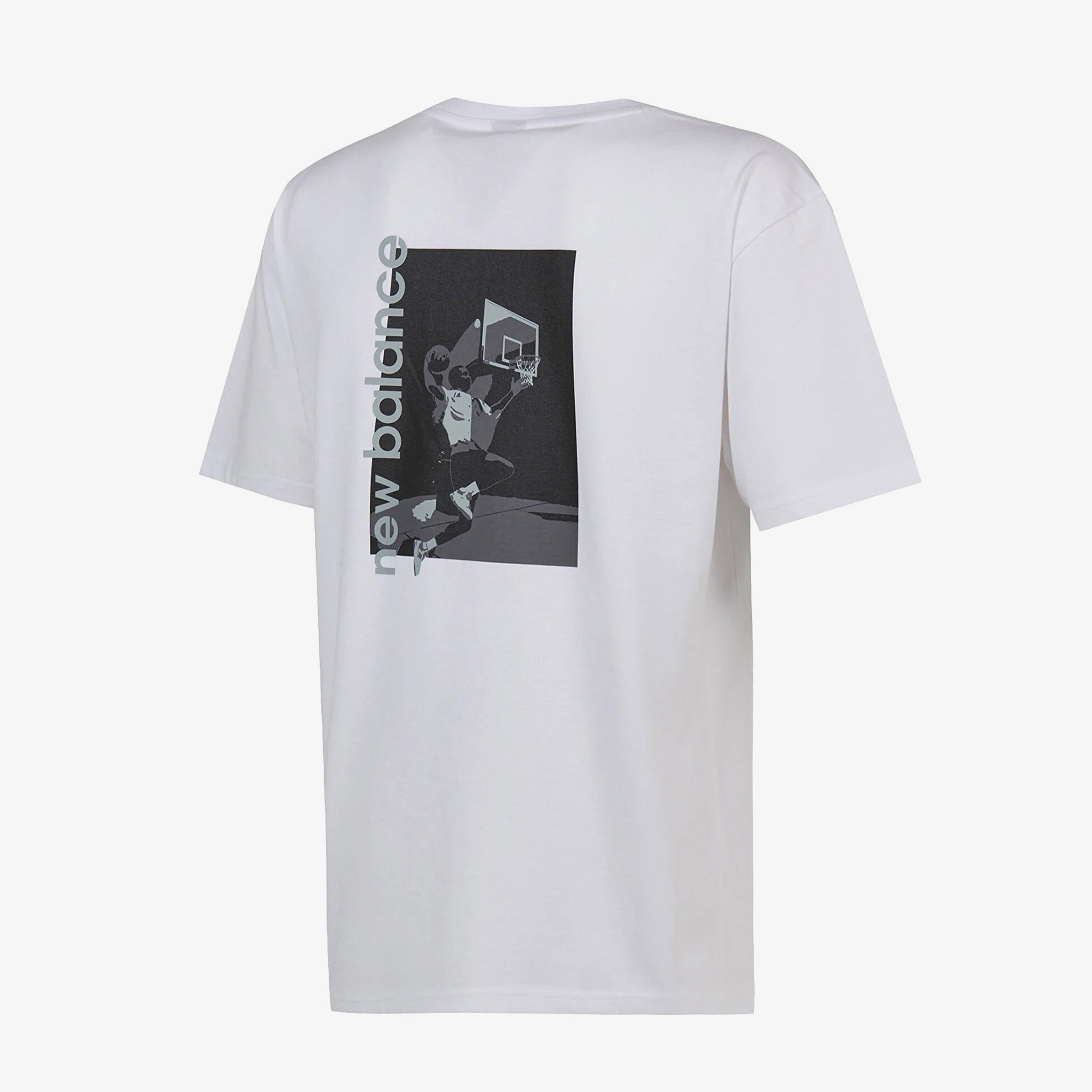 New Balance Lifestyle Erkek Beyaz T-Shirt