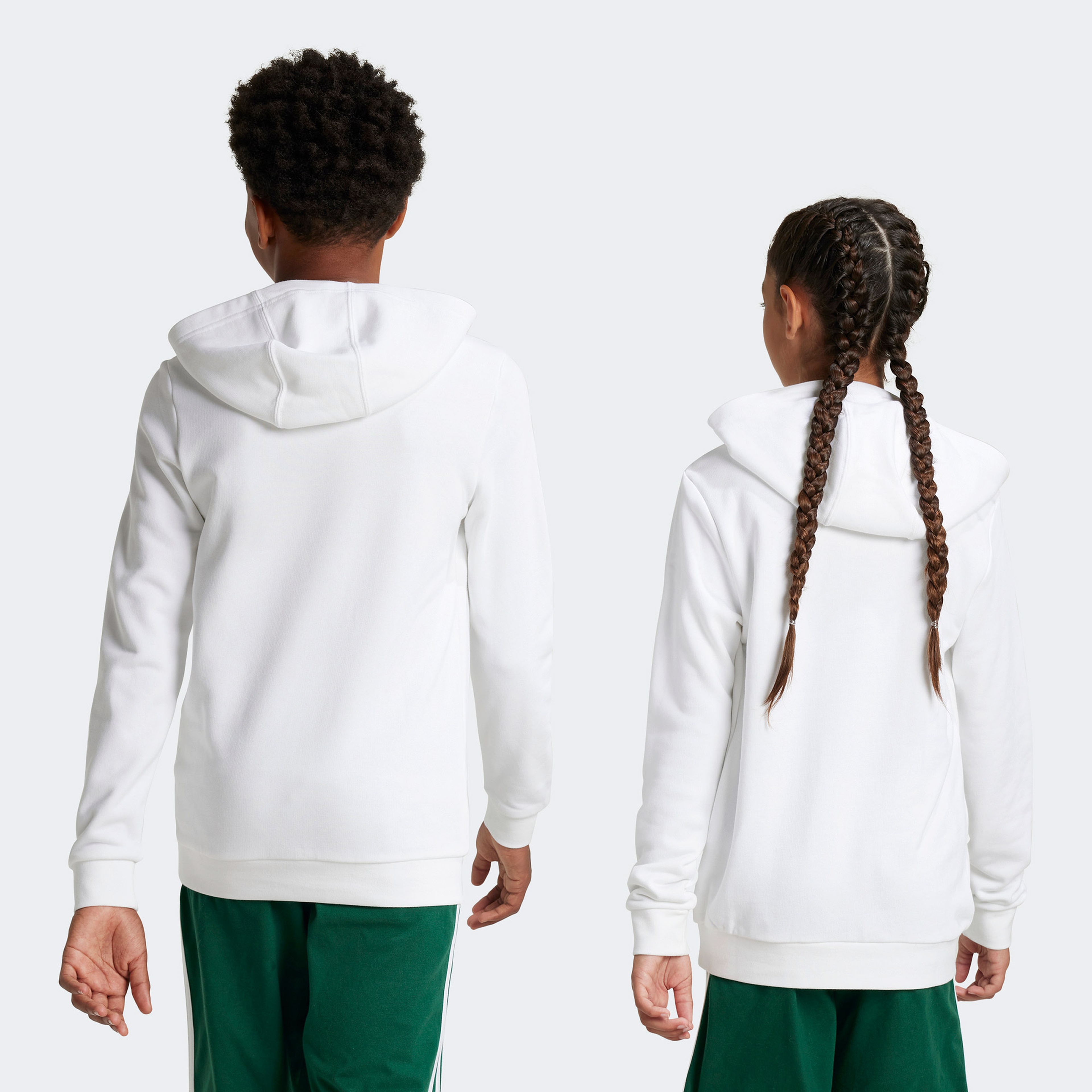 adidas Big Logo Essentials Cotton Çocuk Beyaz Hoodie