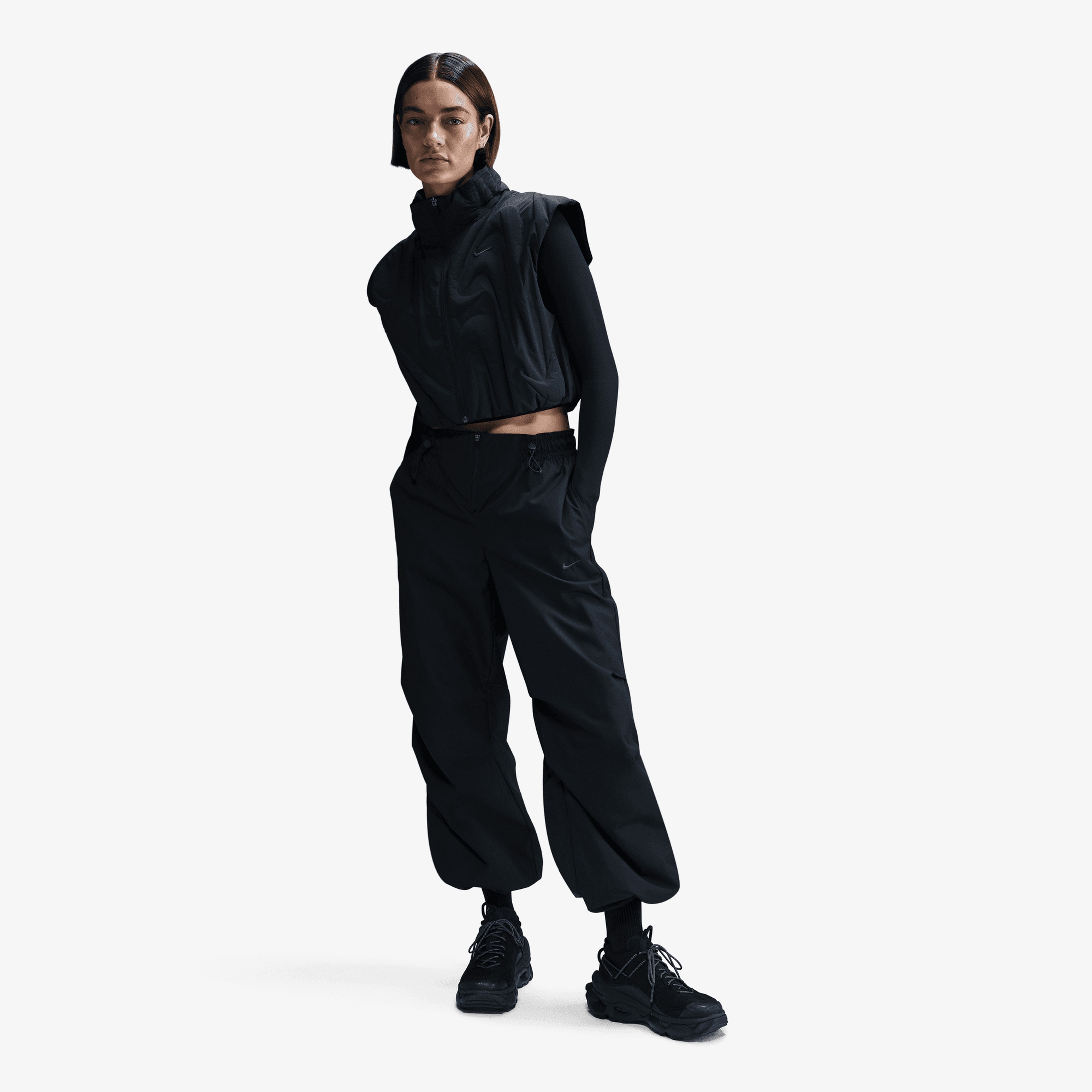 Nike Sportswear Mid Rise Repel Unisex Siyah Pantolon