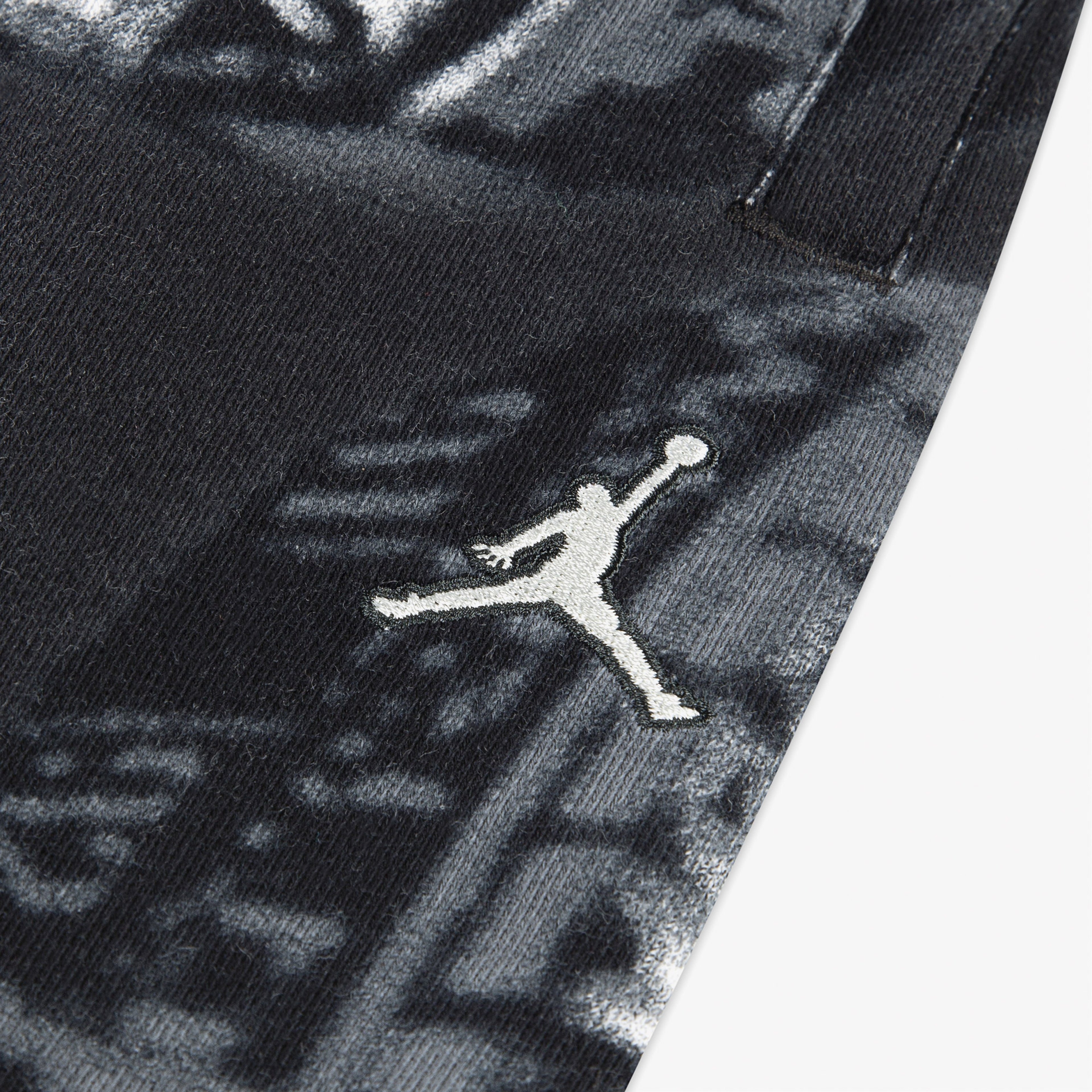 Jordan French Terry Printed Çocuk Siyah Eşofman Altı