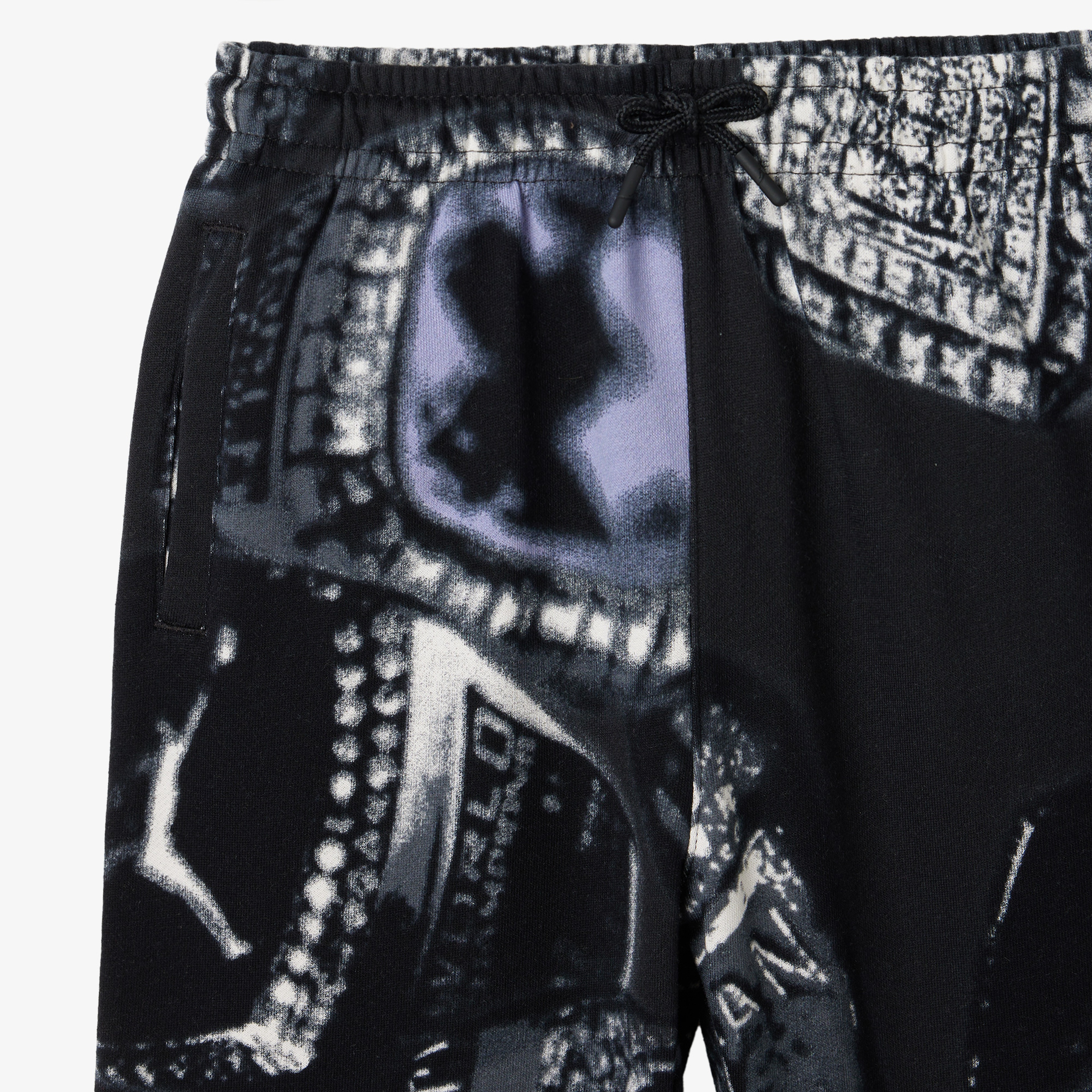 Jordan French Terry Printed Çocuk Siyah Eşofman Altı