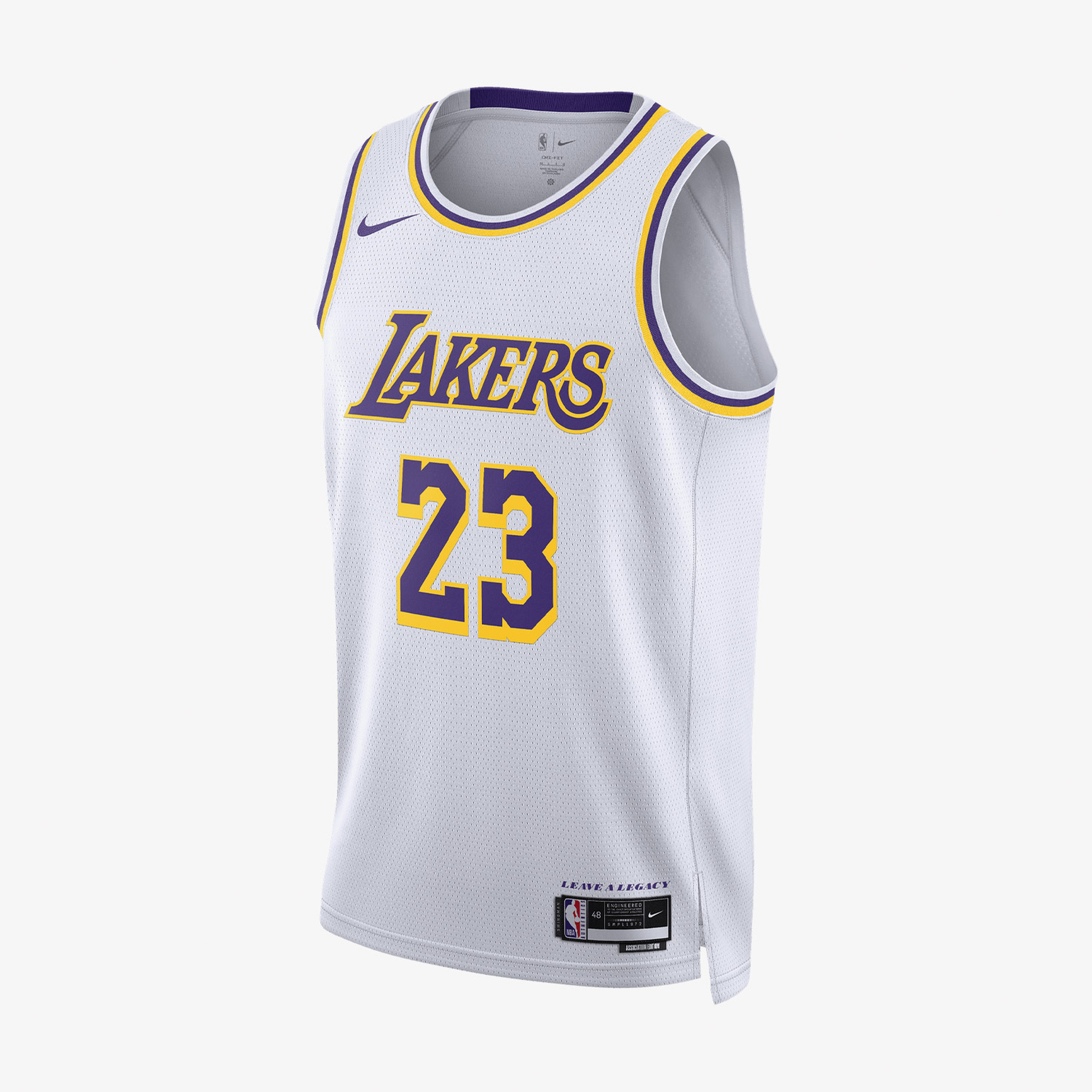 Nike LA Lakers Association Edition Erkek Beyaz Forma