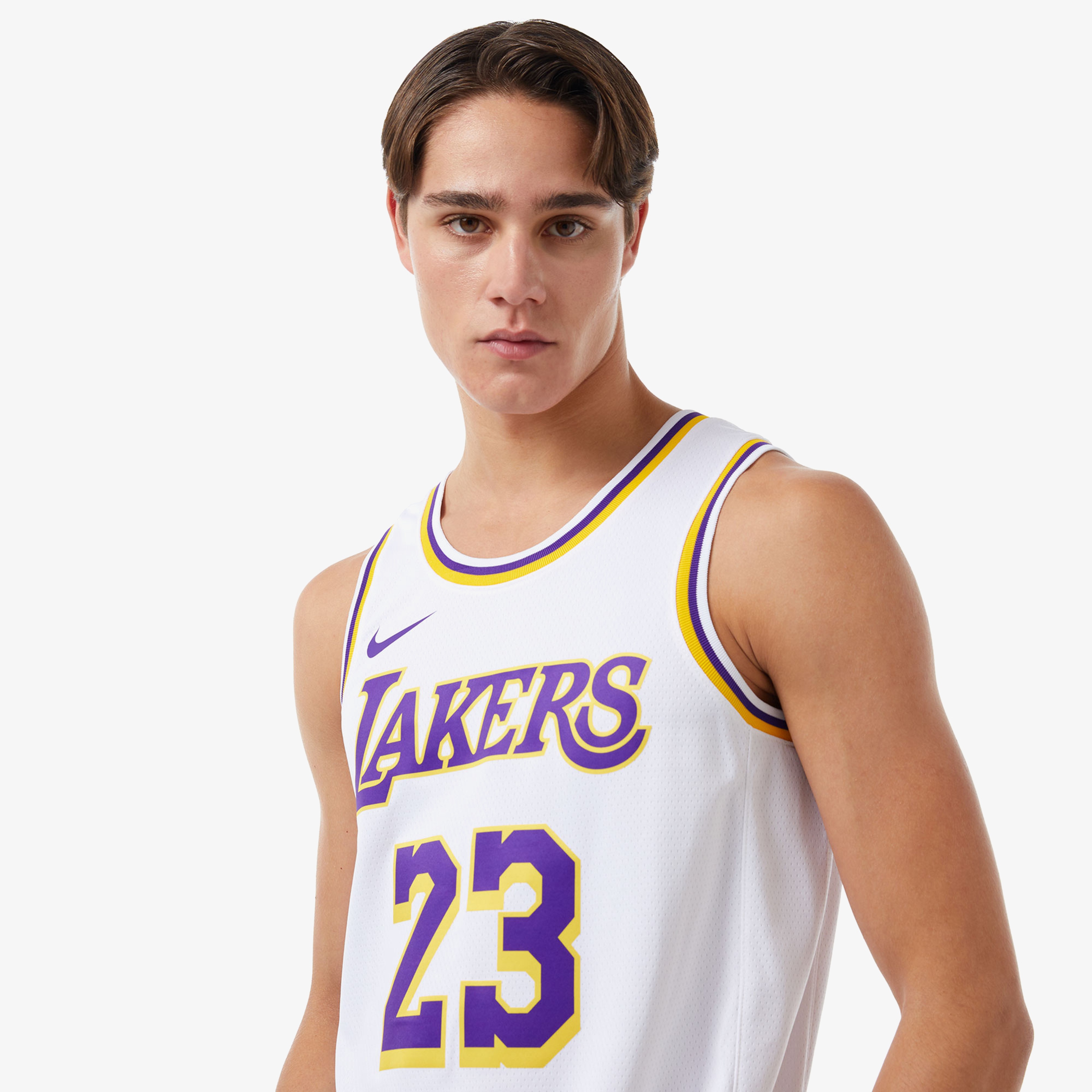 Nike LA Lakers Association Edition Erkek Beyaz Forma