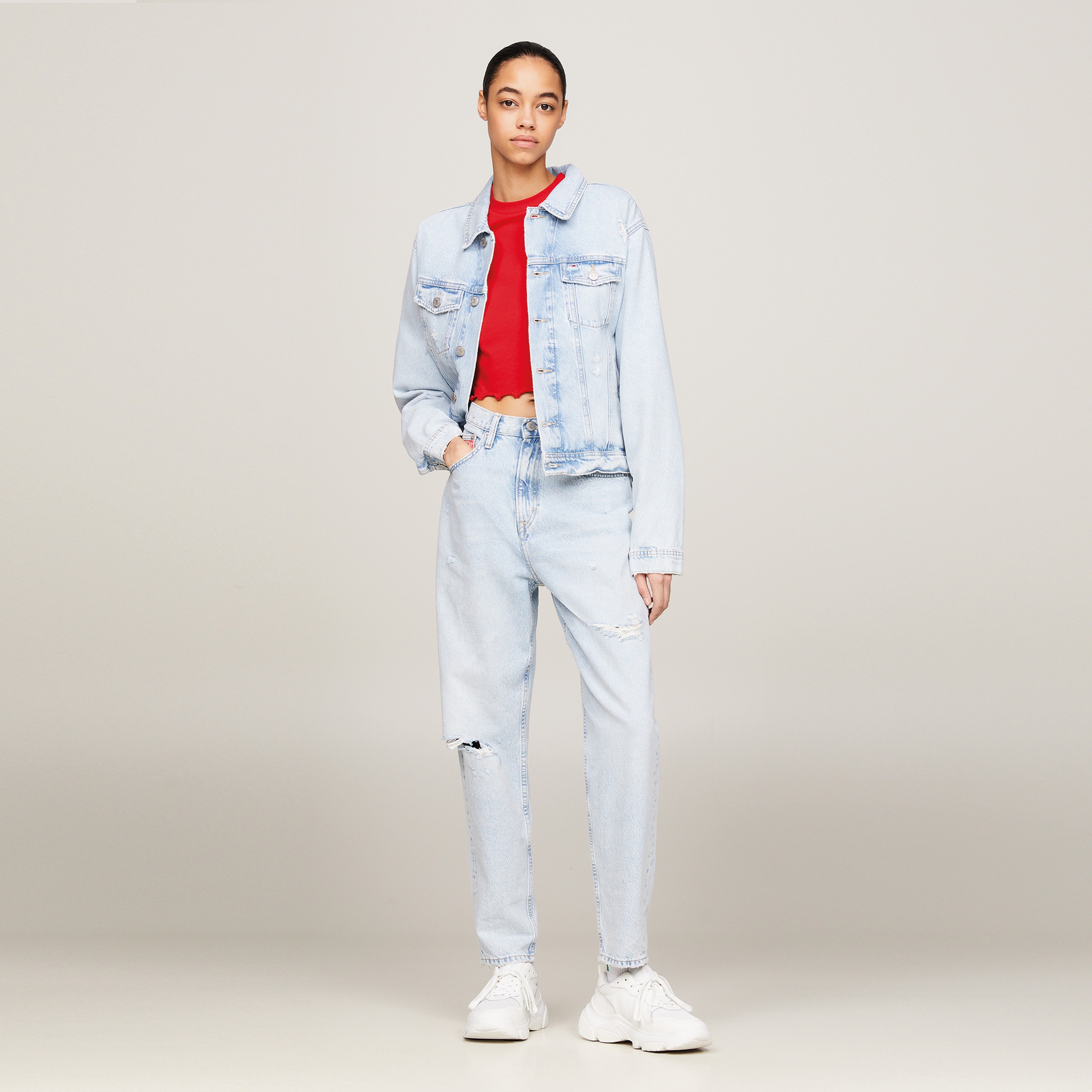 Tommy Hilfiger Kadın Mavi Pantolon