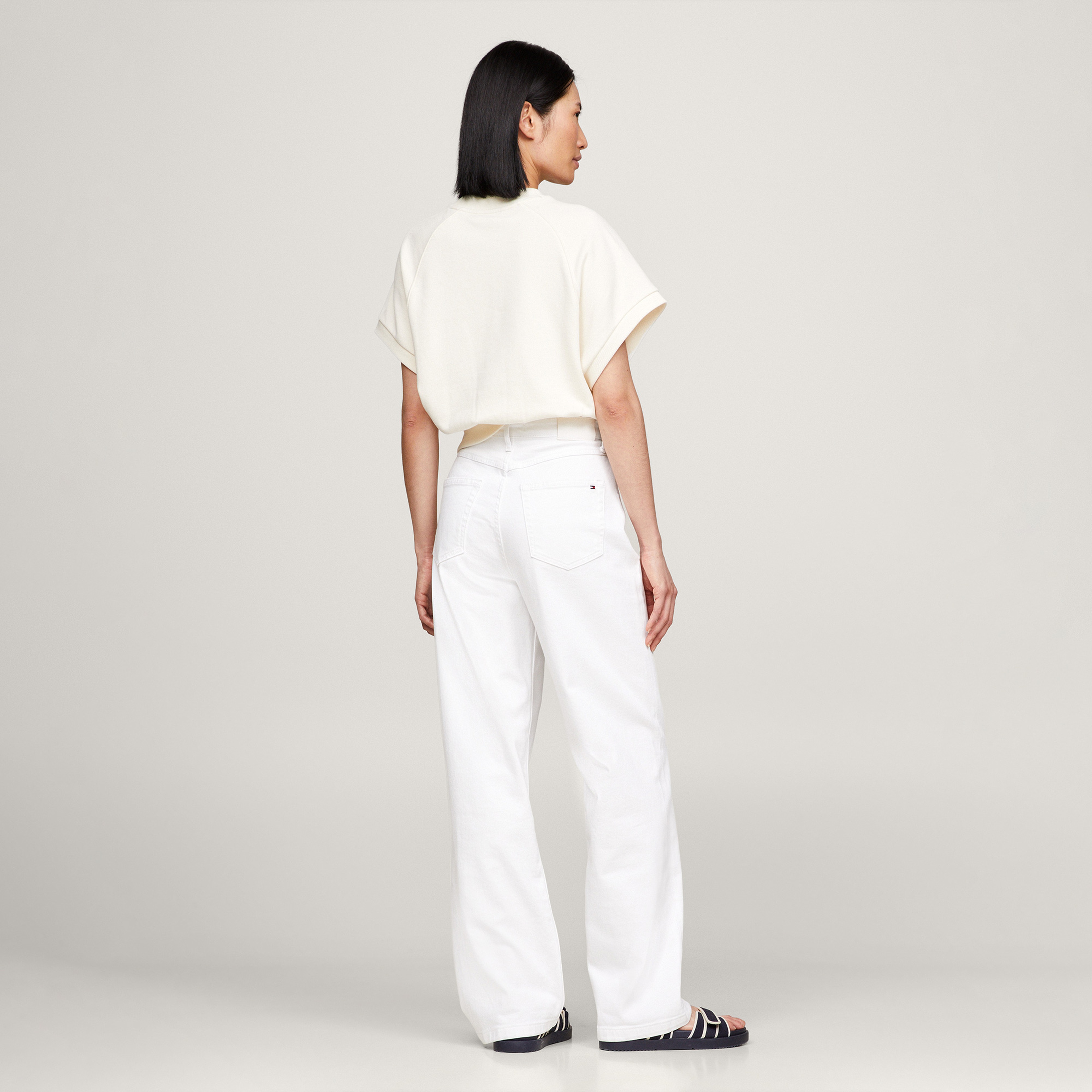 Tommy Hilfiger Kadın Beyaz Pantolon