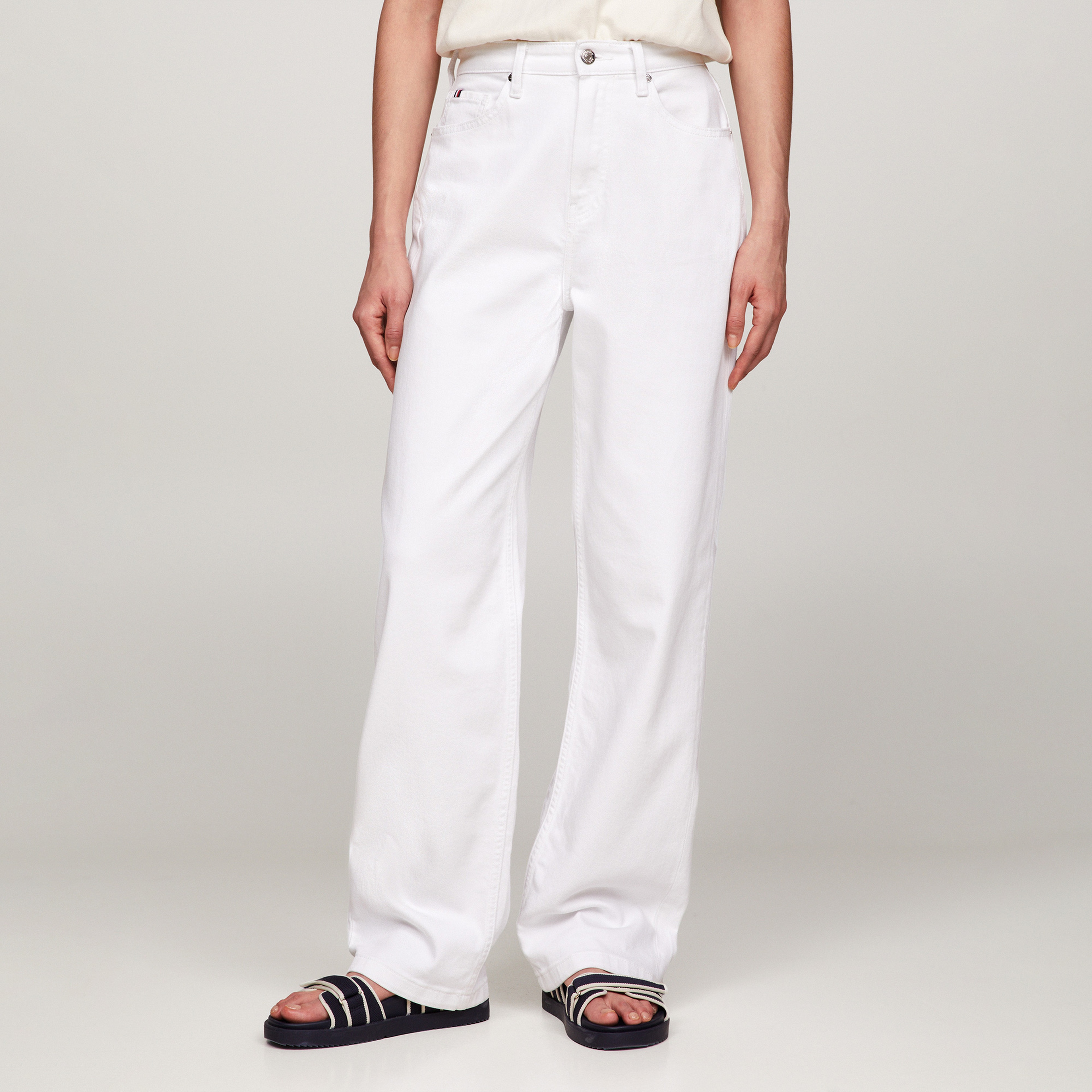 Tommy Hilfiger Kadın Beyaz Pantolon