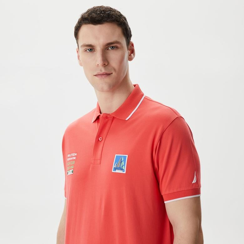 Nautica Erkek Kırmızı Classic Fit Polo