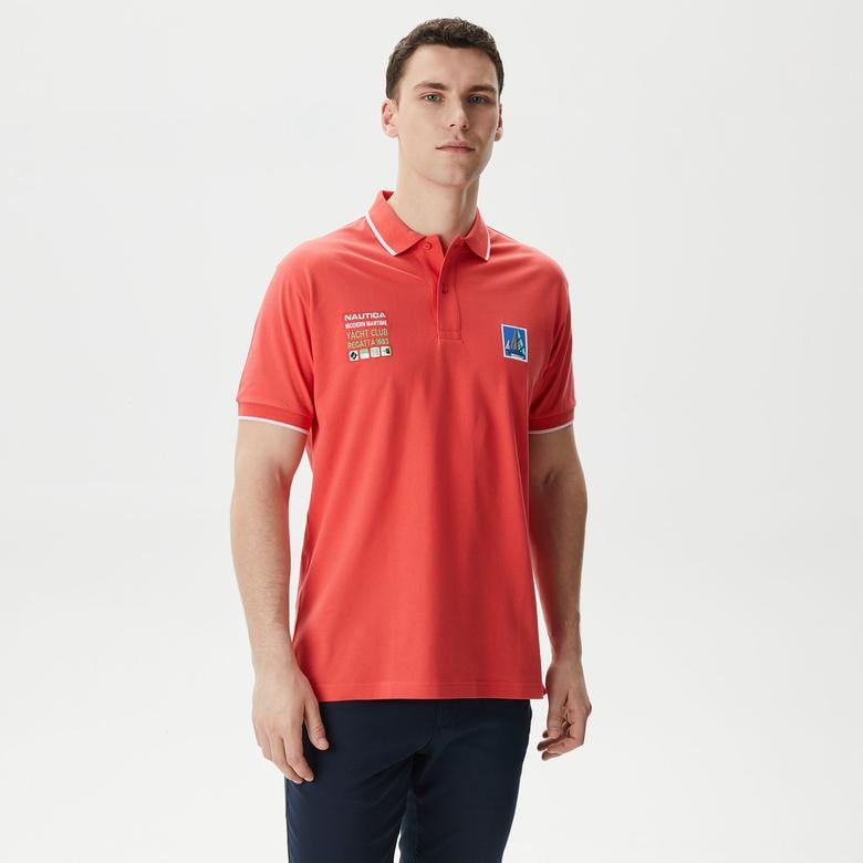 Nautica Erkek Kırmızı Classic Fit Polo