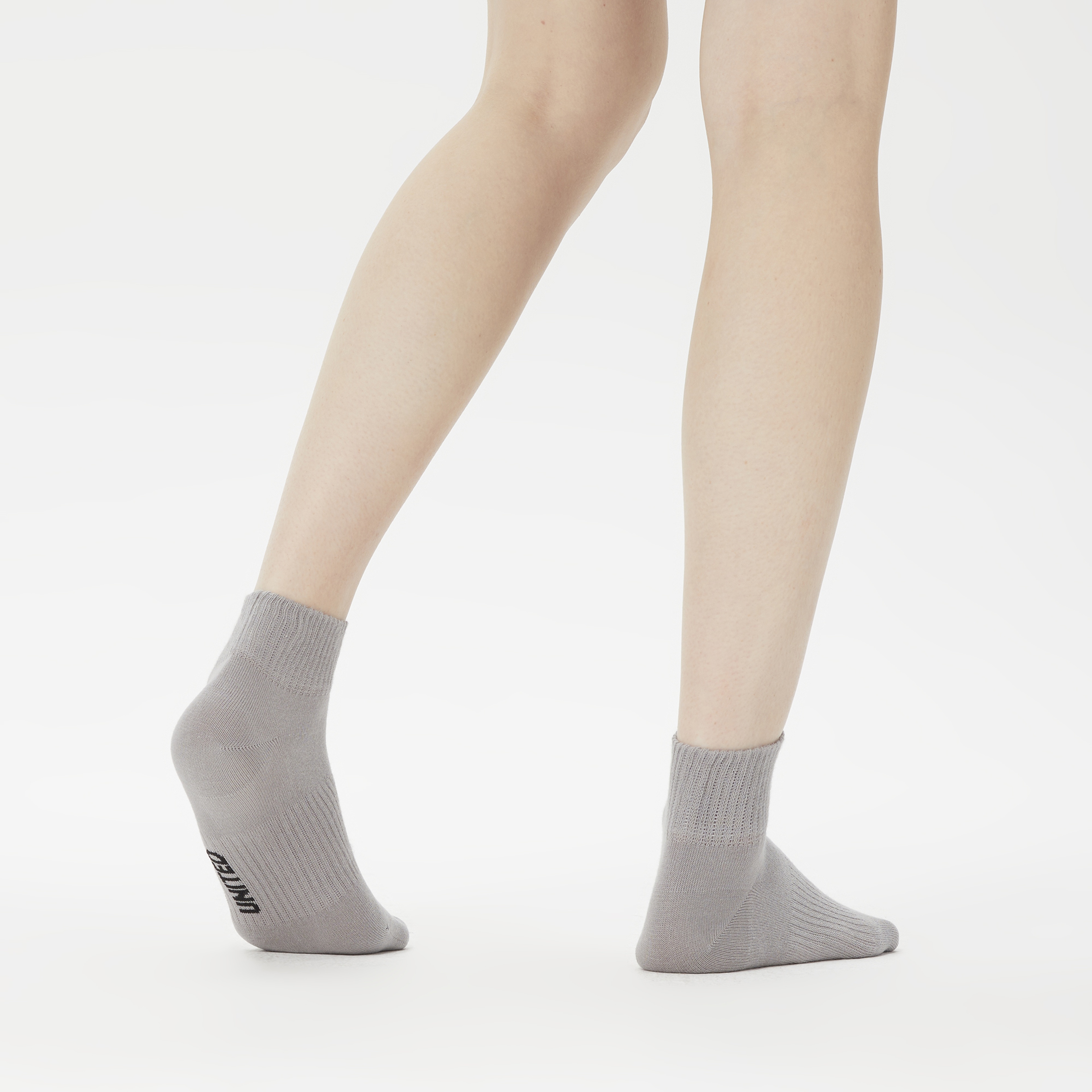 UNITED4 Core Unisex Gri 3'lü Çorap