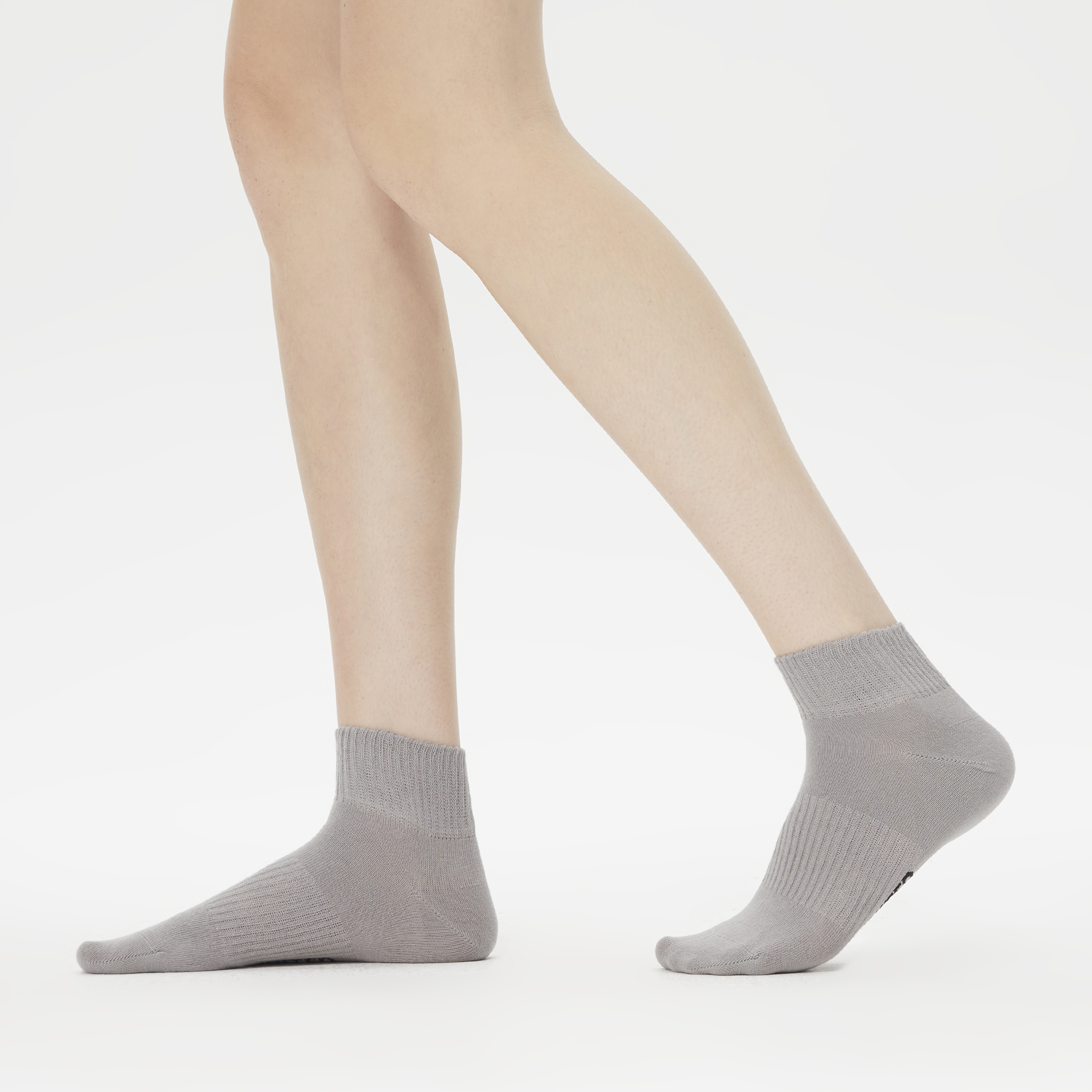 UNITED4 Core Unisex Gri 3'lü Çorap
