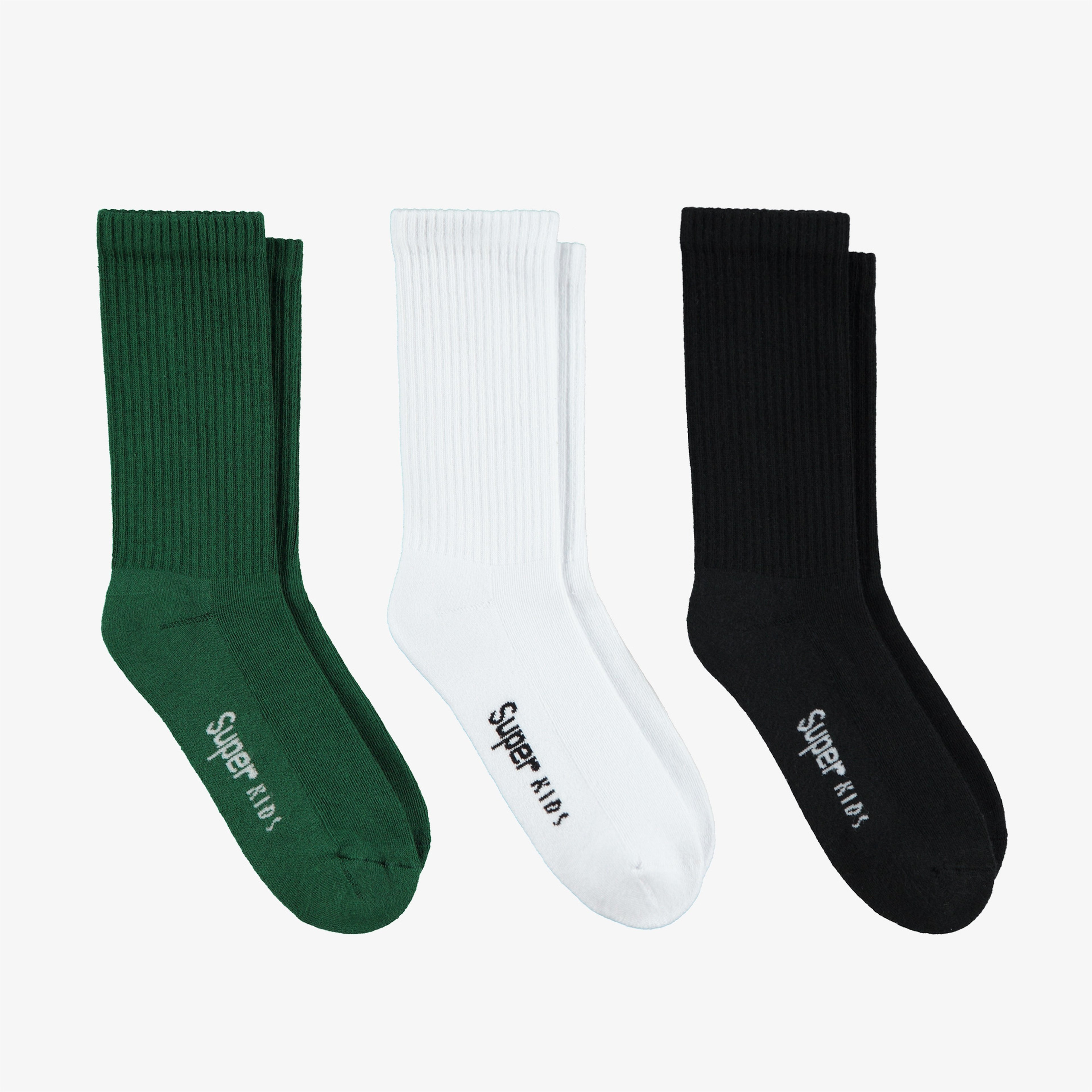UNITED4 Tenis Towel Çocuk Yeşil/Beyaz/Siyah Çorap