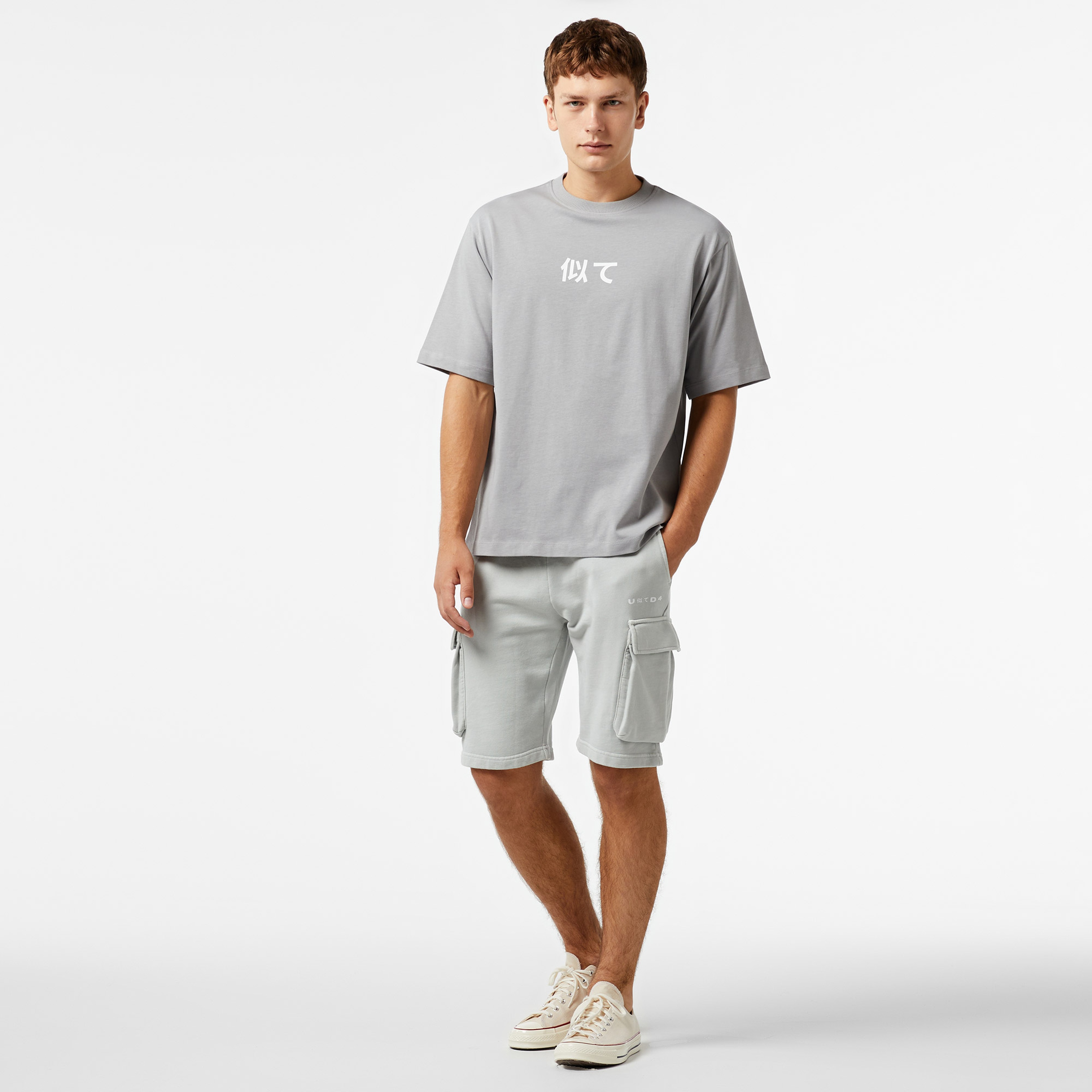 UNITED4 Classic Erkek Gri T-Shirt