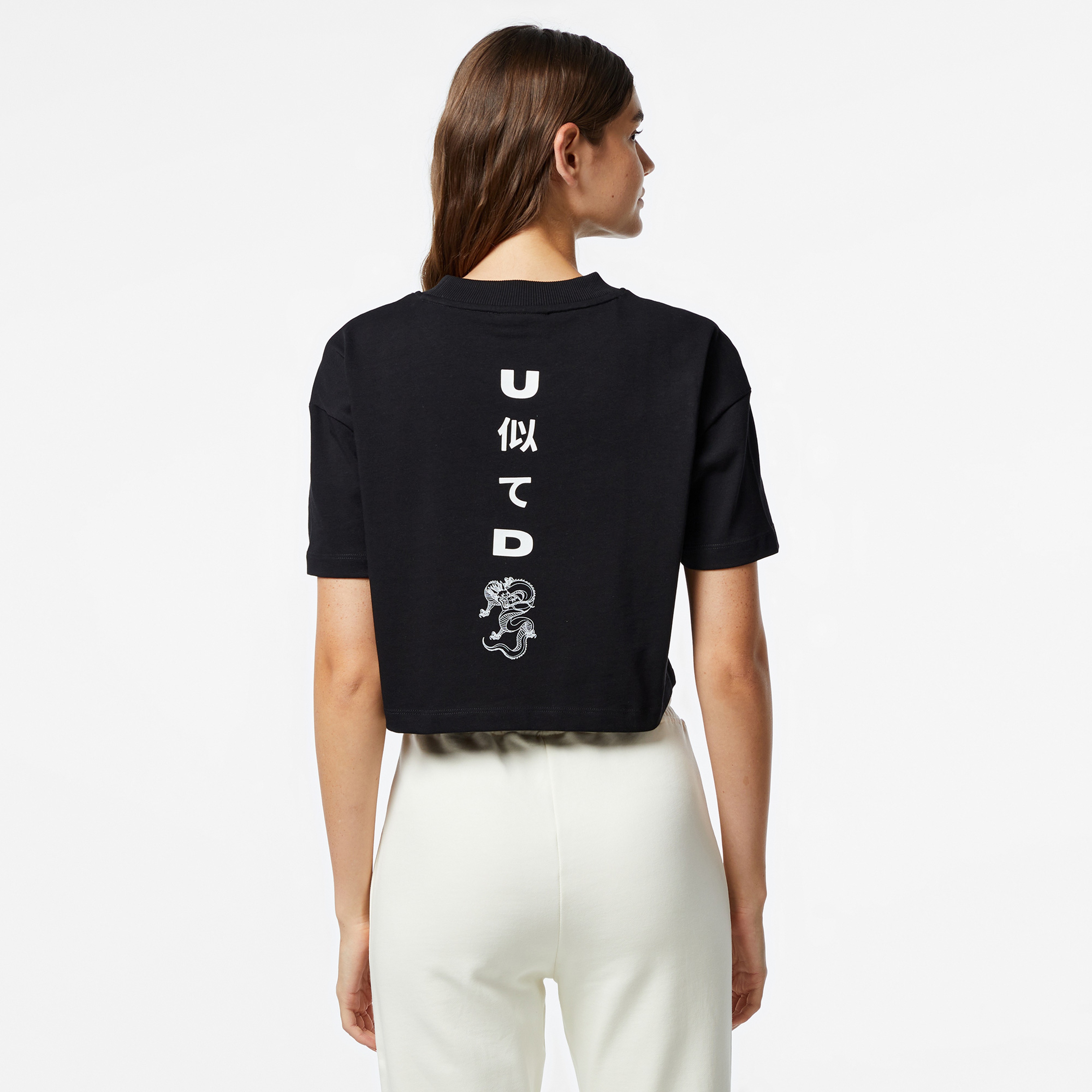 UNITED4 Classic Kadın Siyah T-Shirt