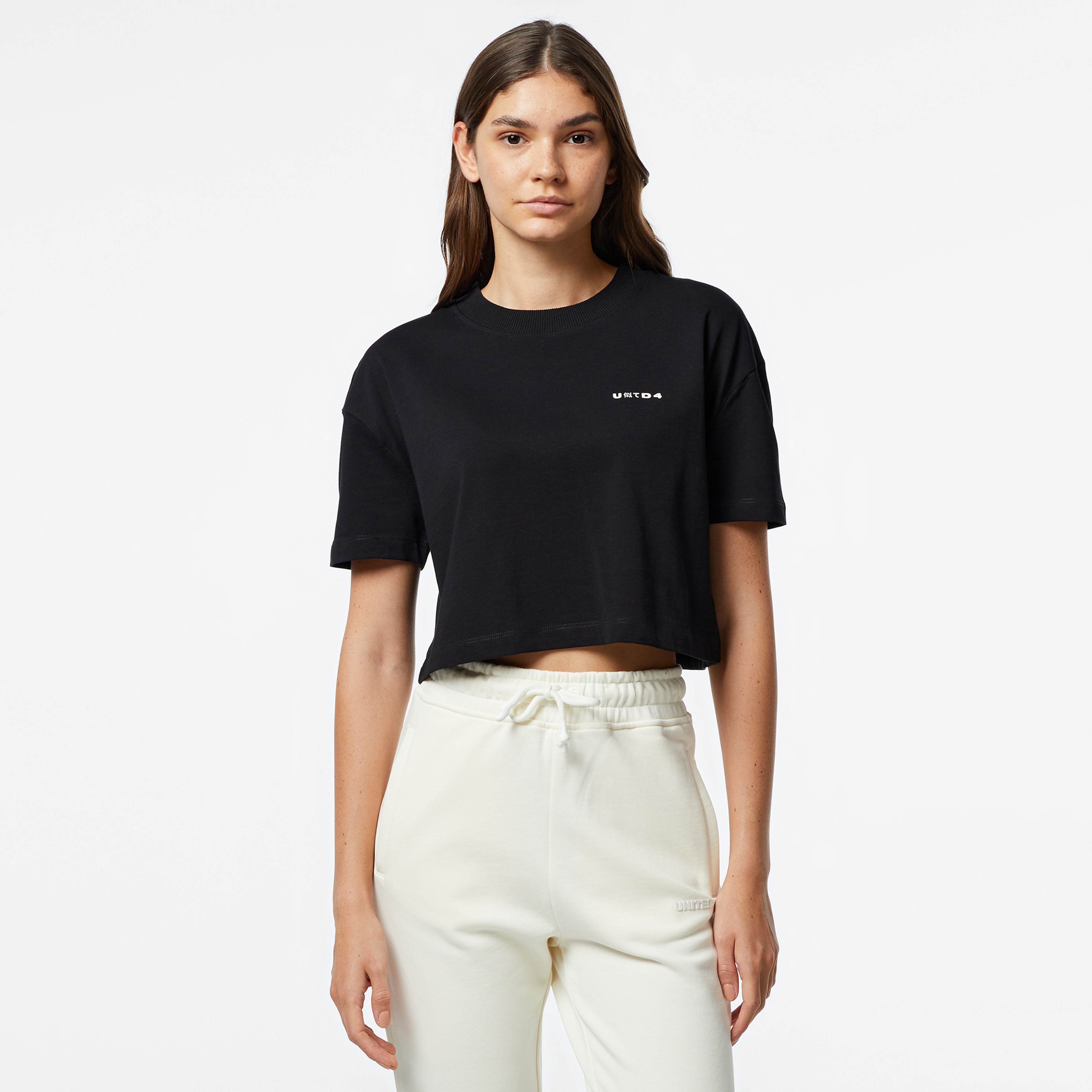 UNITED4 Classic Kadın Siyah T-Shirt